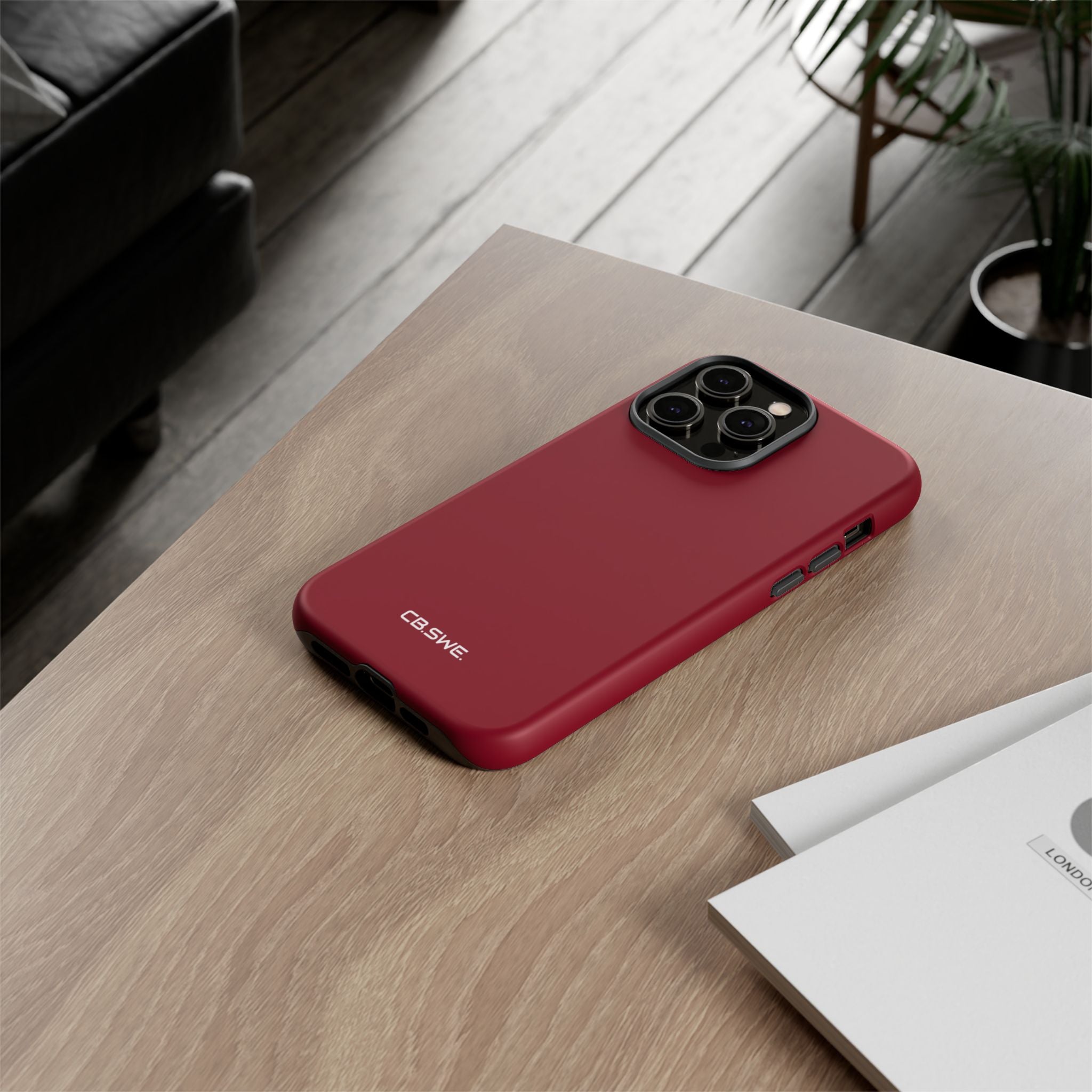 Burgundy iPhone Case - Tough