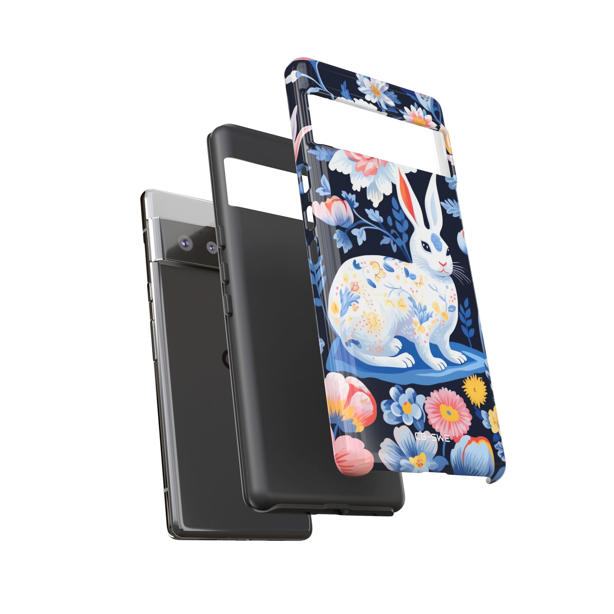 Floral Rabbit Dances - Google Pixel Case