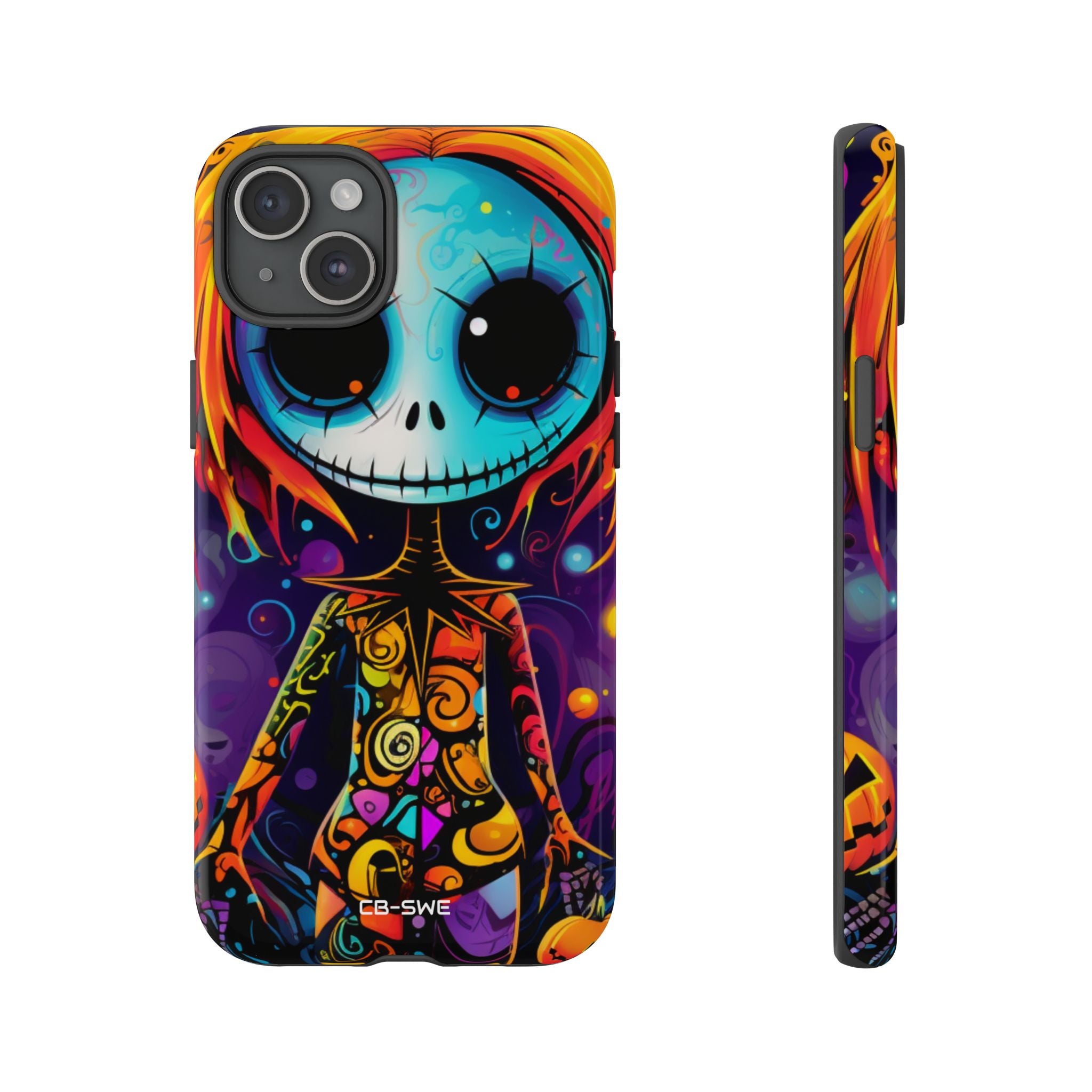 Skeletal Figure Laughs - iPhone Case