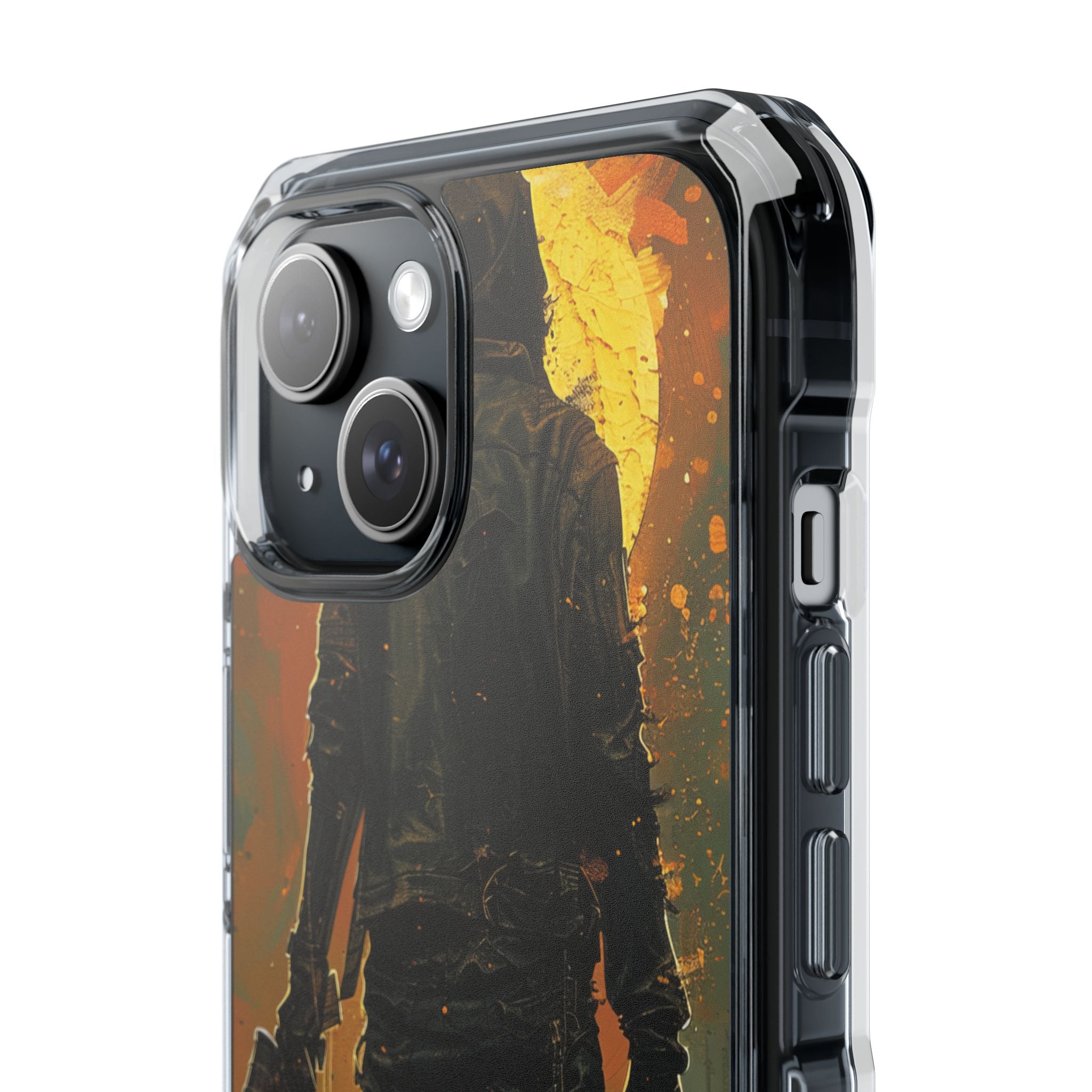 Crimson Fallout Horizon iPhone 15 - Impact Clear+