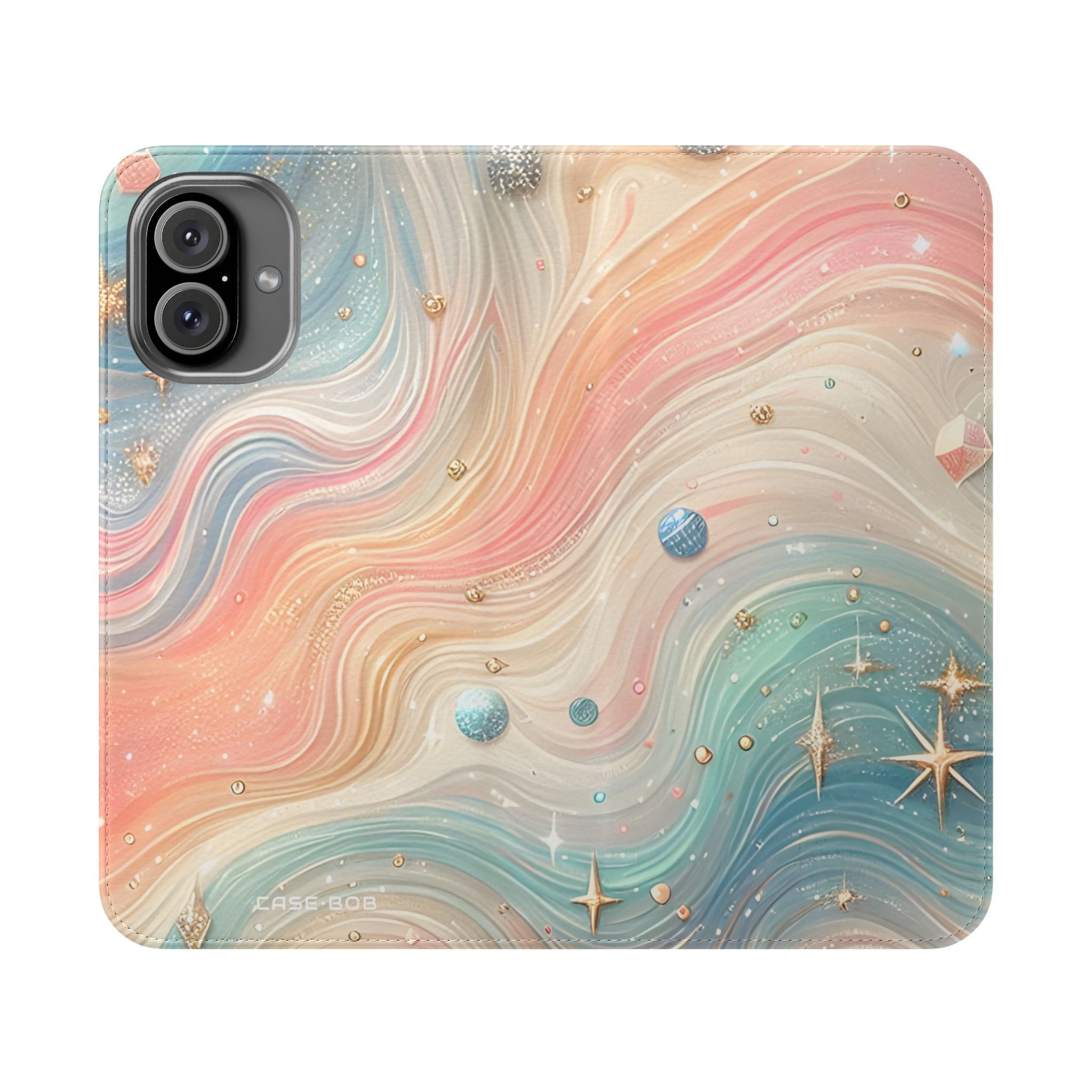 Celestial Waves - iPhone 16 Plus Case - Wallet