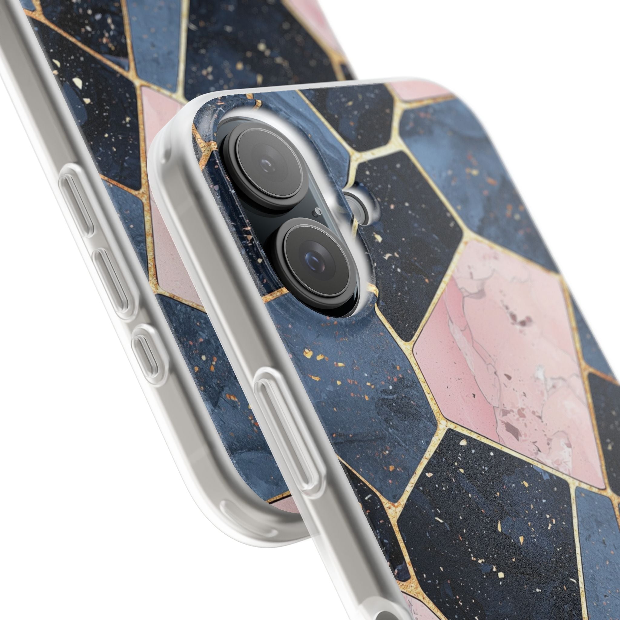 Golden Mosaic iPhone 16 Case - Soft