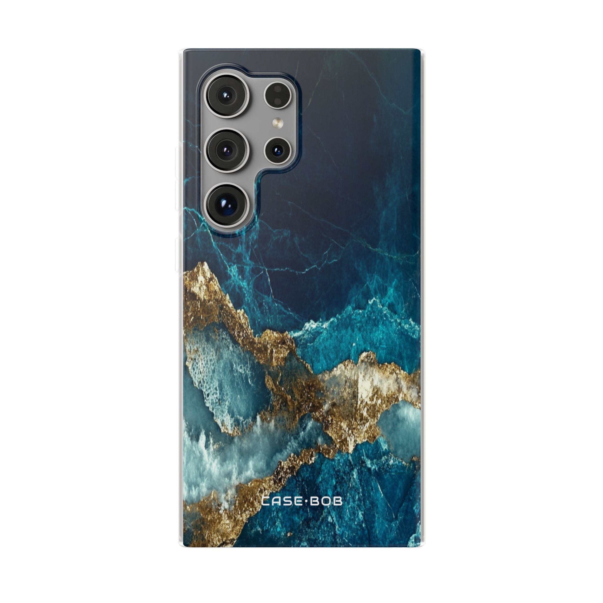 Jagged Gold Split Samsung S24 Ultra Case - Soft