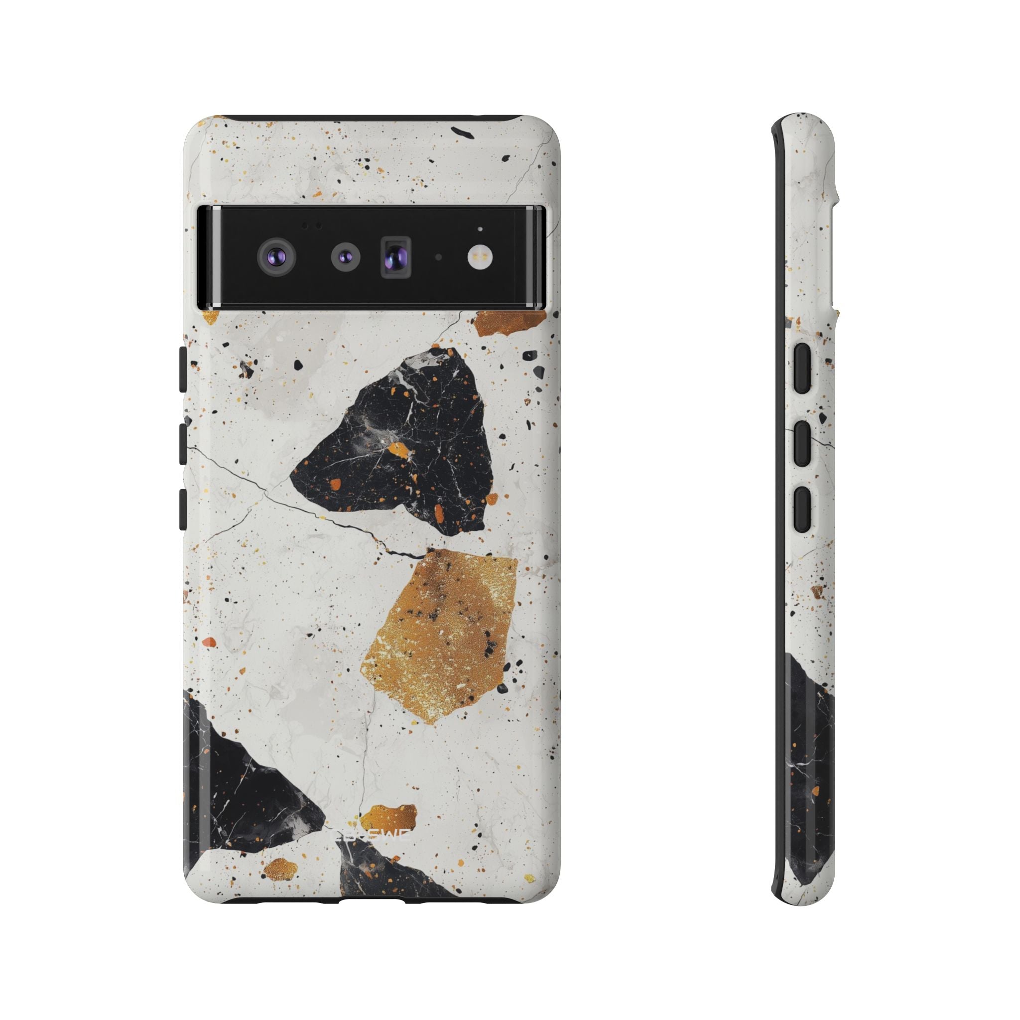 Golden Shapes Dance - Google Pixel Case