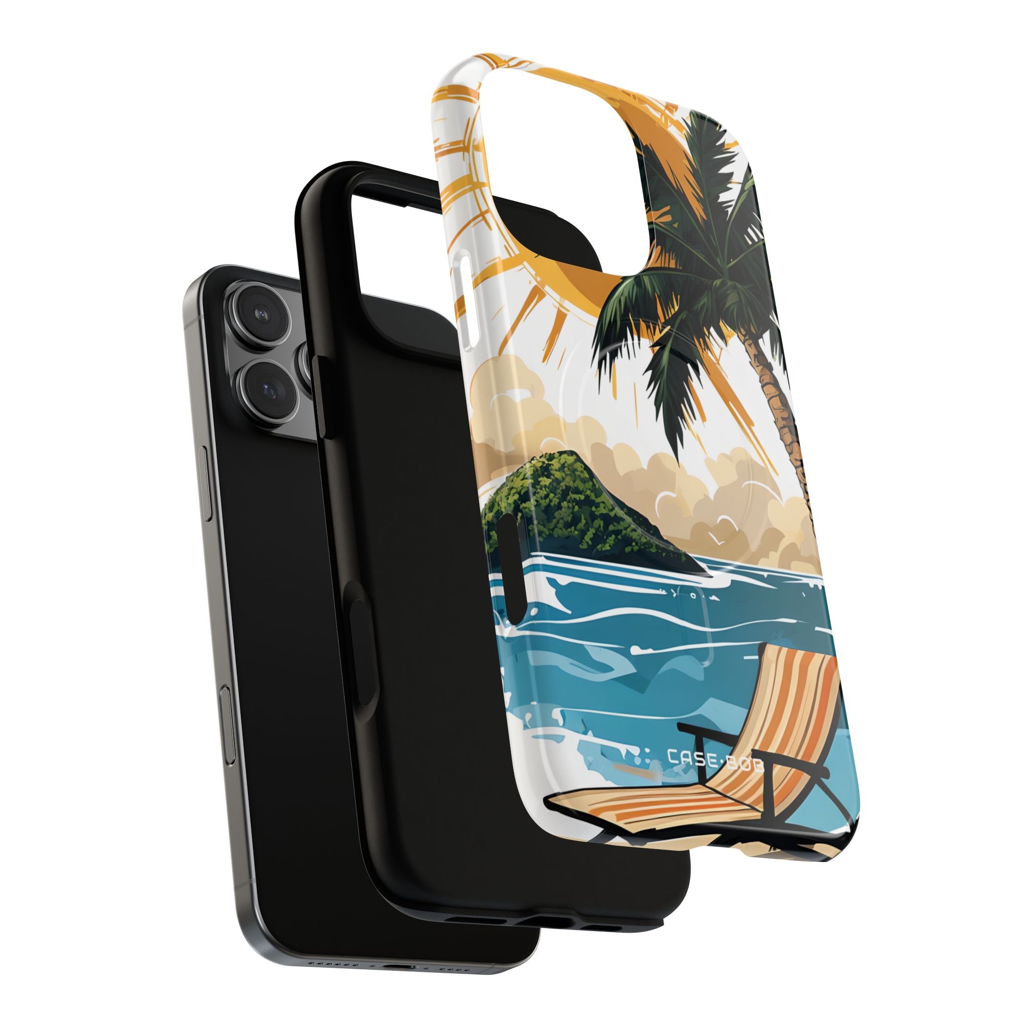 Sunny Palm Breeze iPhone 16 Pro Max Case - Tough+