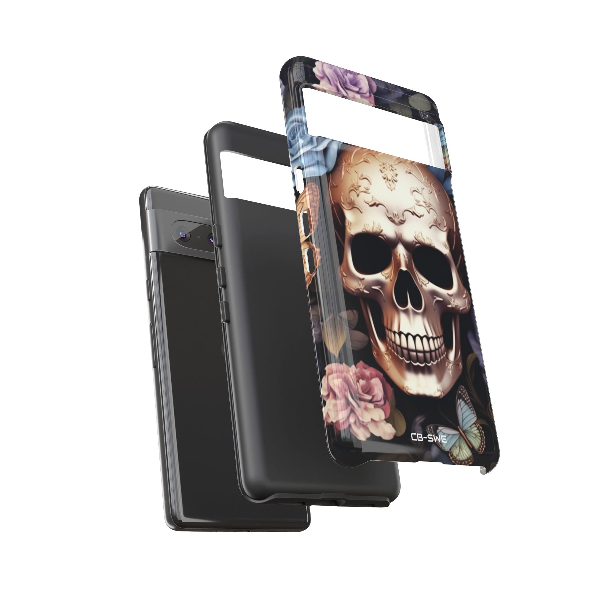 Skull Among Blossoms - Google Pixel Case