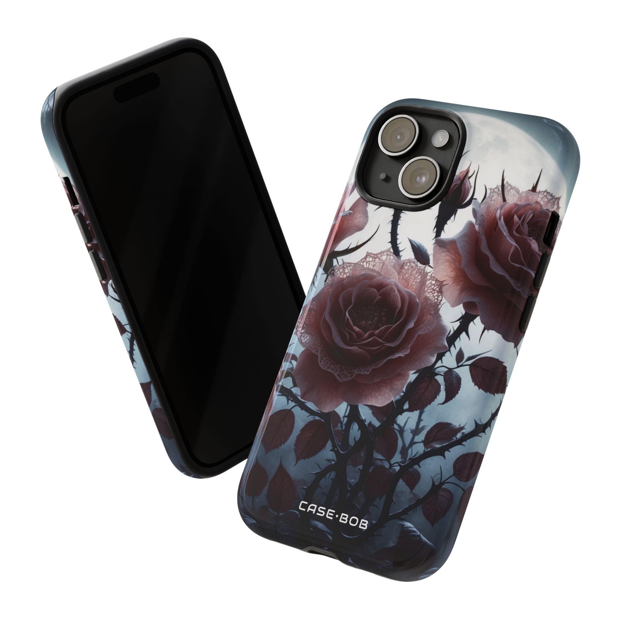Luminous Rose Thorns iPhone 15 Case - Tough
