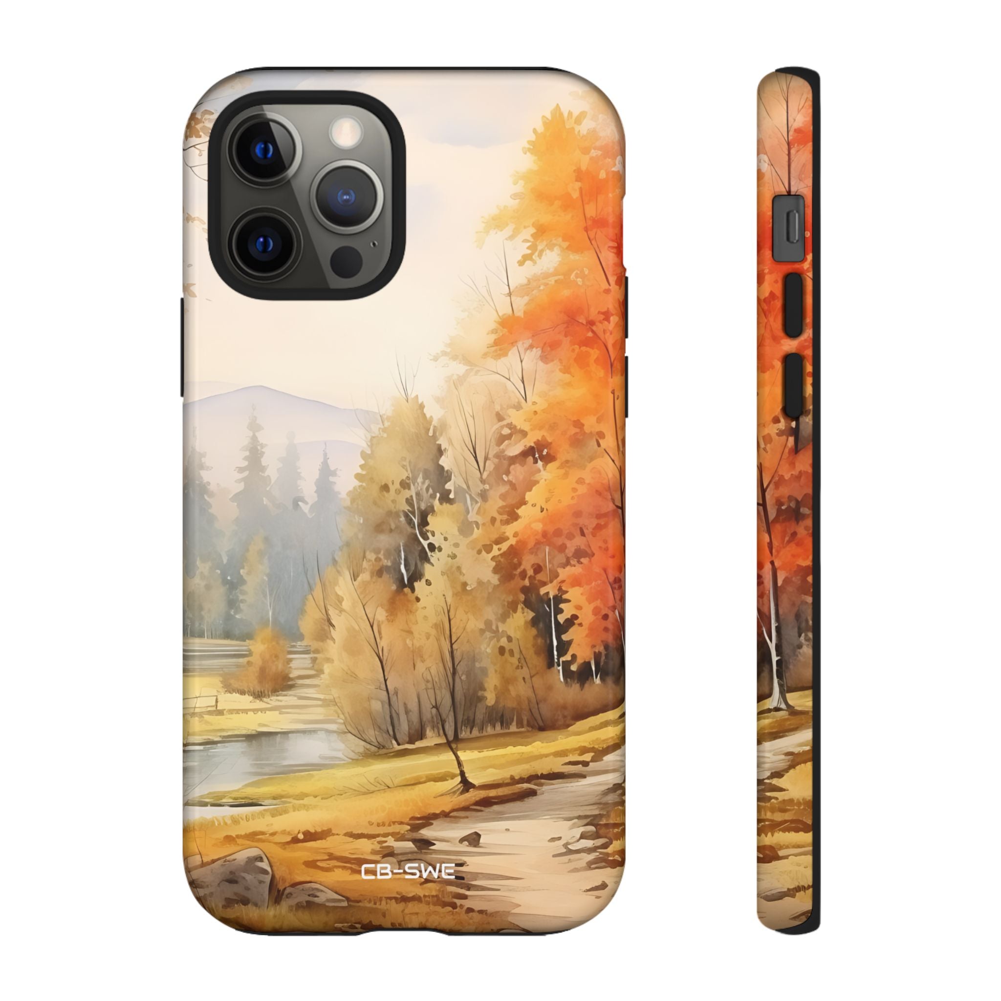 Golden Leaves Drift - iPhone Case