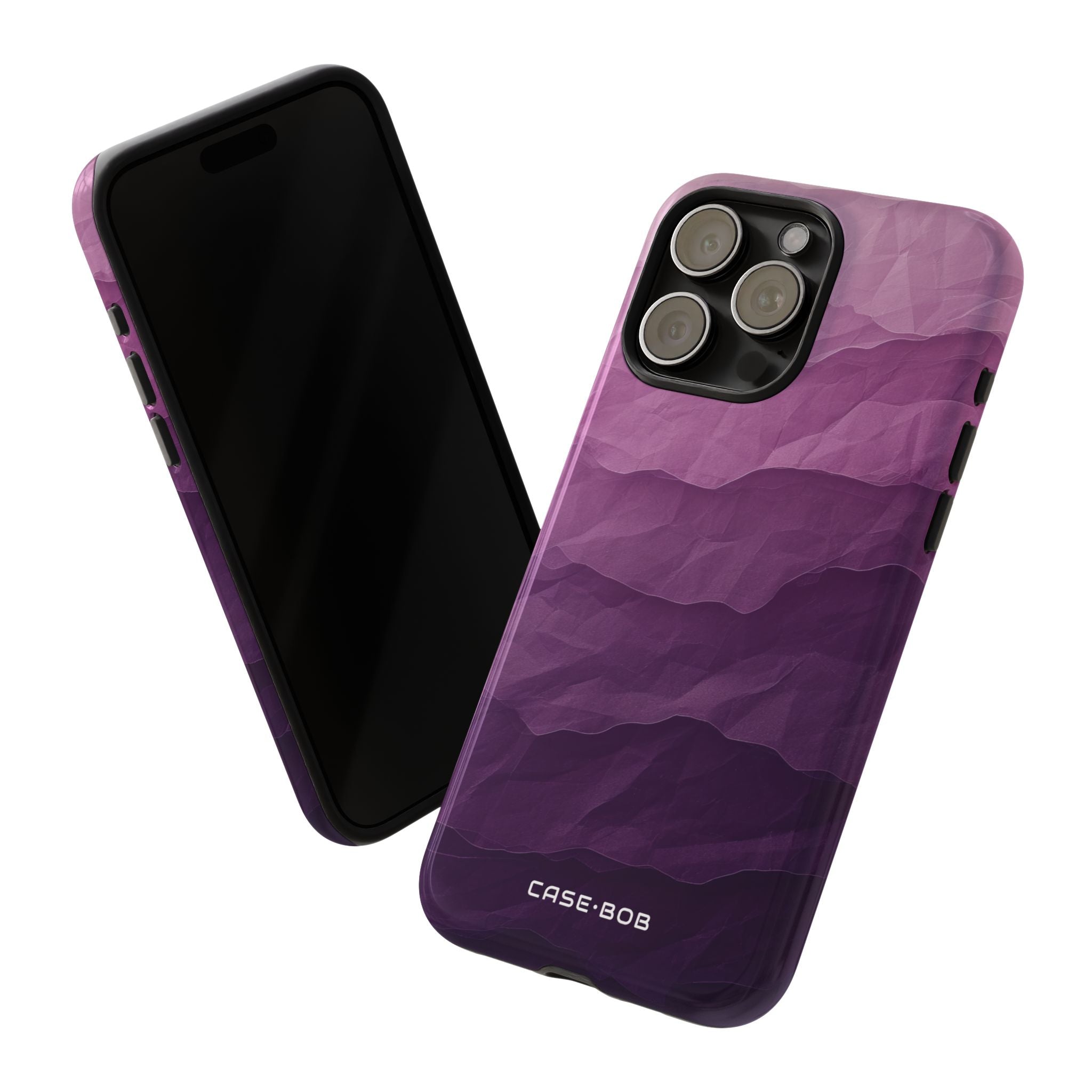 Purple Wave Layers iPhone 15 Pro Max Case - Tough