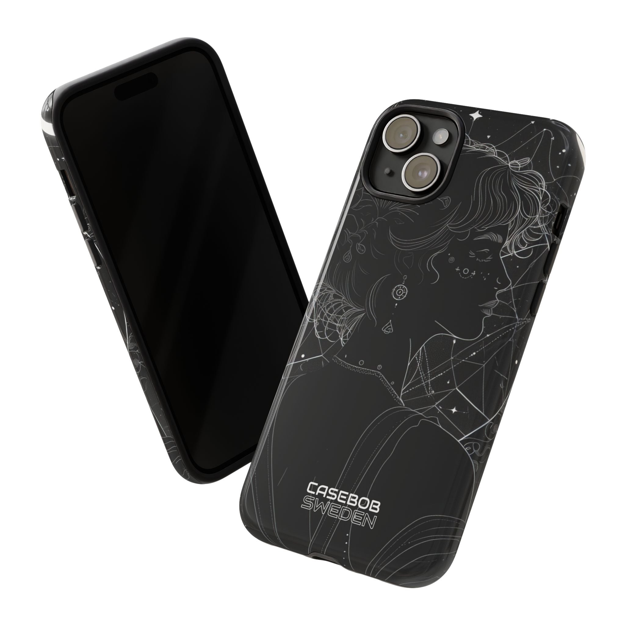 Celestial Bloom Silhouette iPhone 15 - Tough