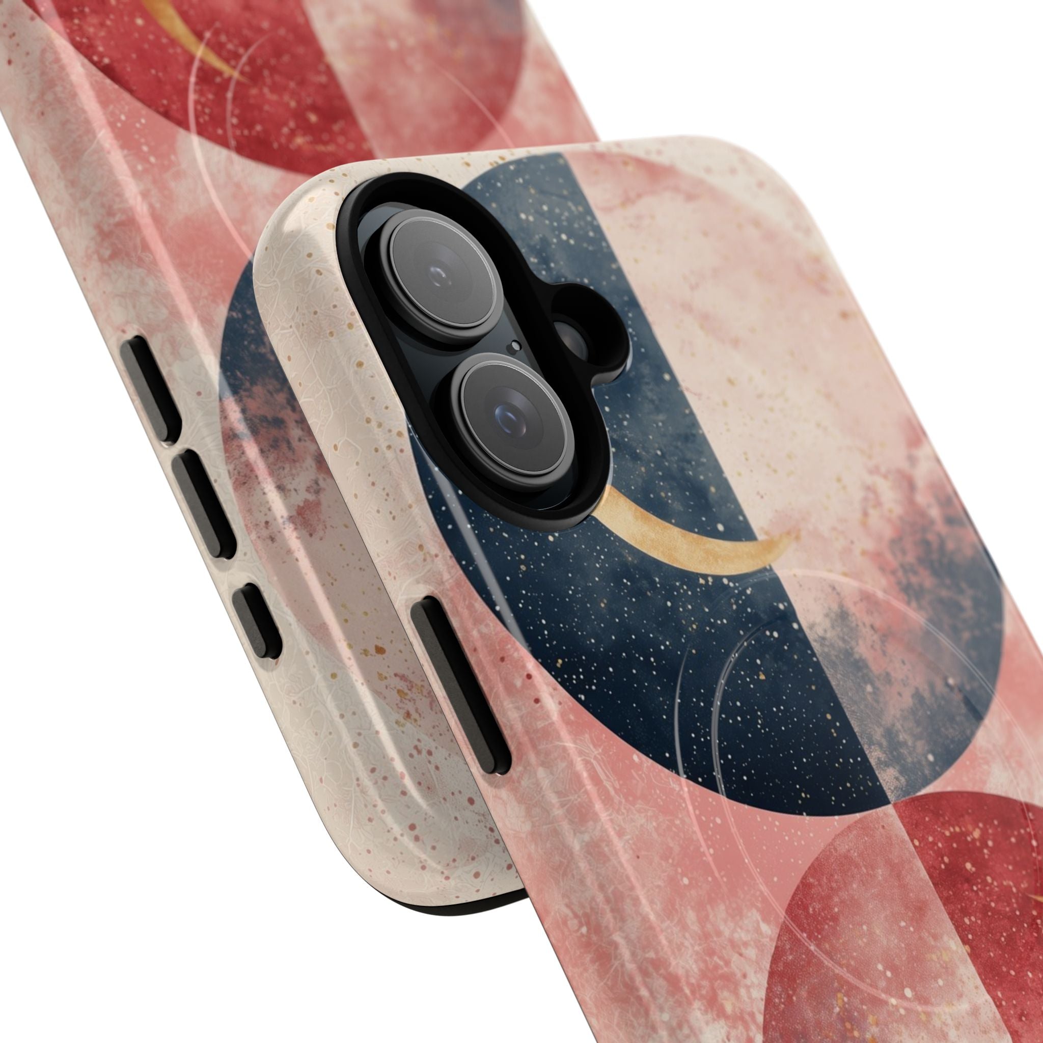 Golden Crescent Circles iPhone 16 Plus Case - Tough+