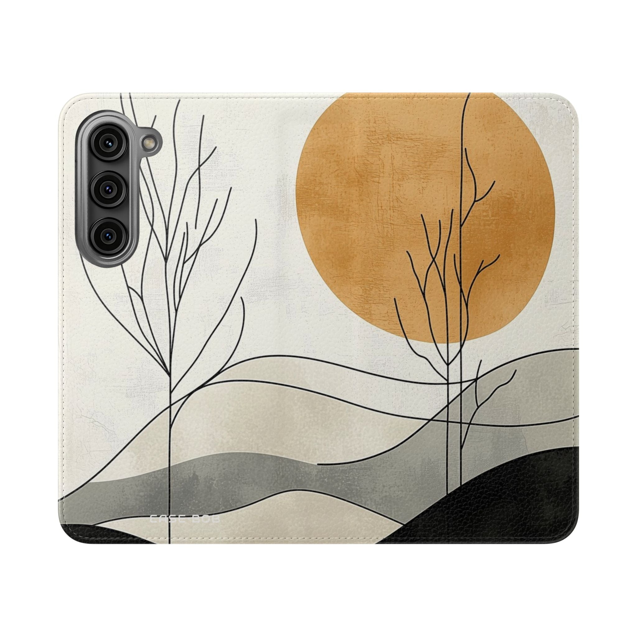 Orange Eclipse Trees - Samsung S23 Case - Wallet