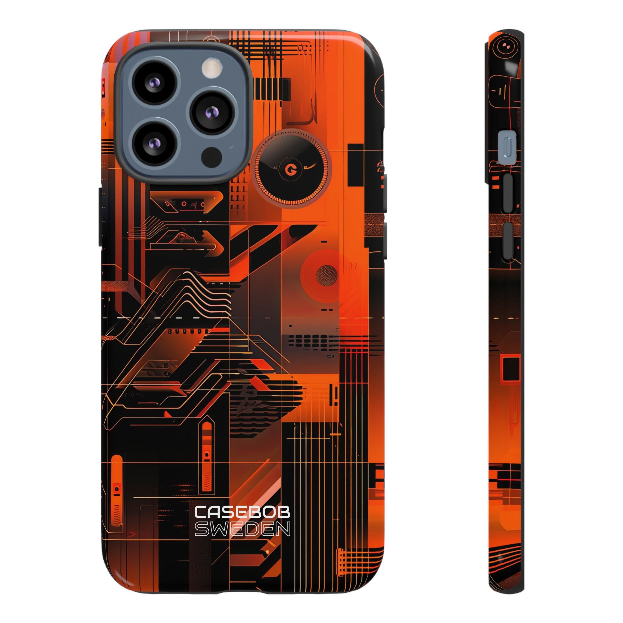 Orange Circuit Dreams iPhone 13 - Tough