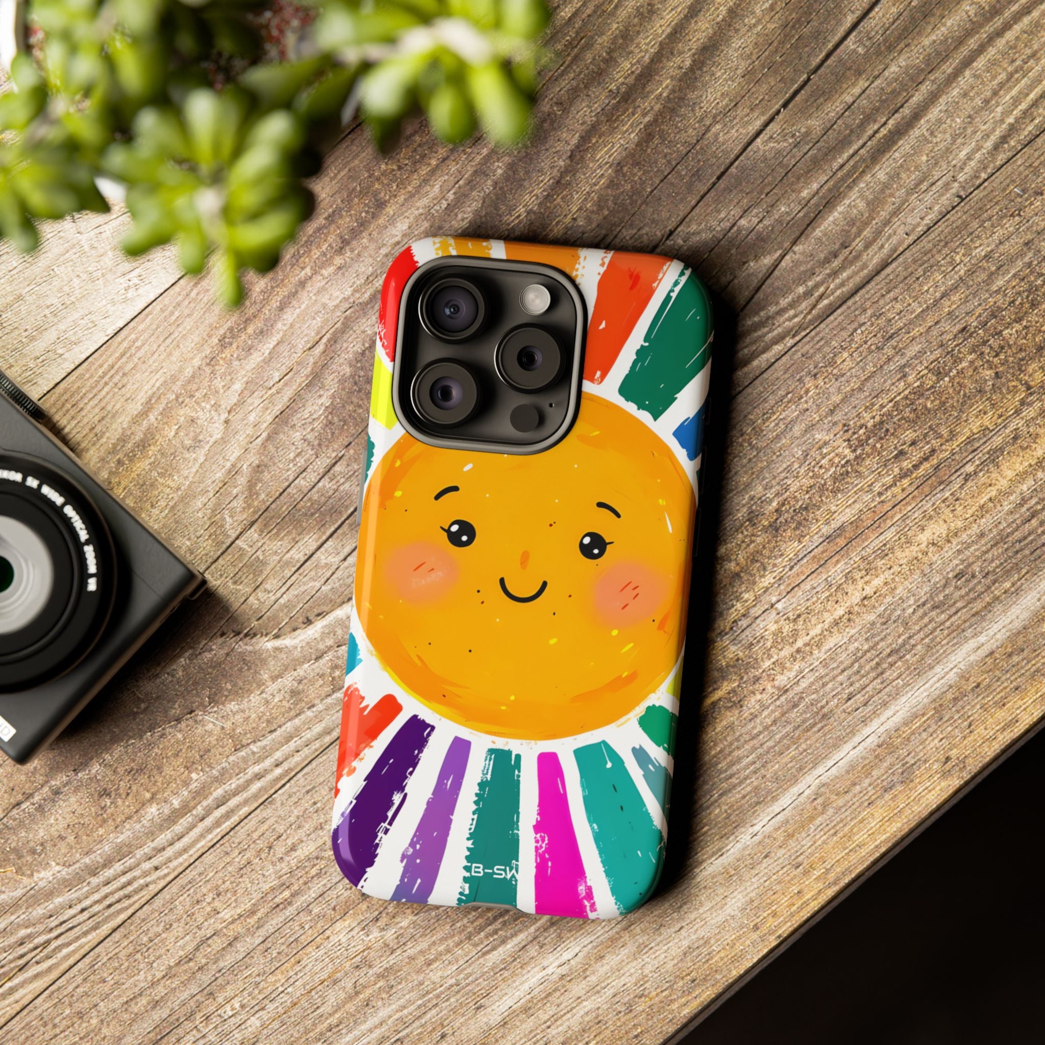 Radiant Smiling Sun - iPhone Case