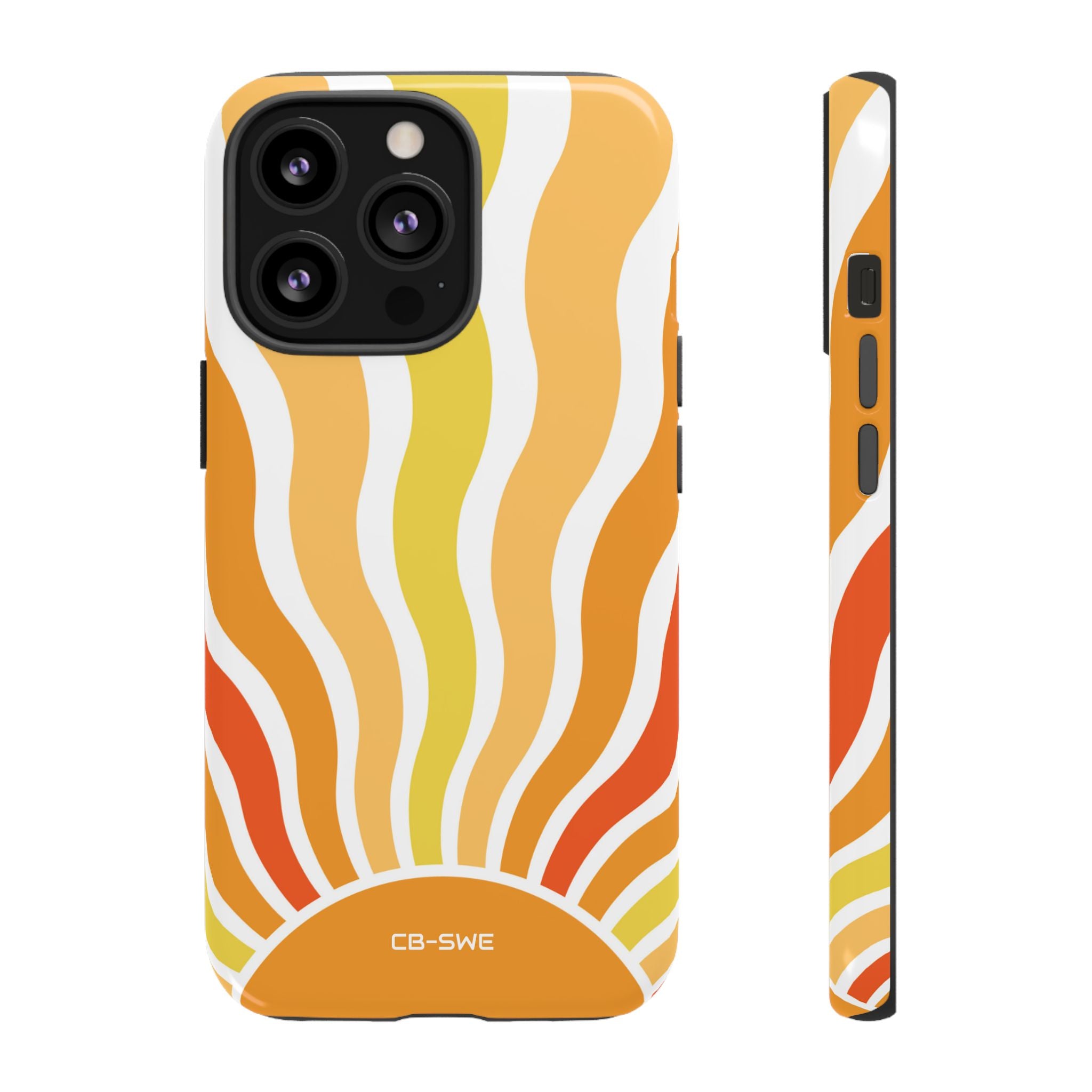 Retro Sunshine Waves - iPhone Case