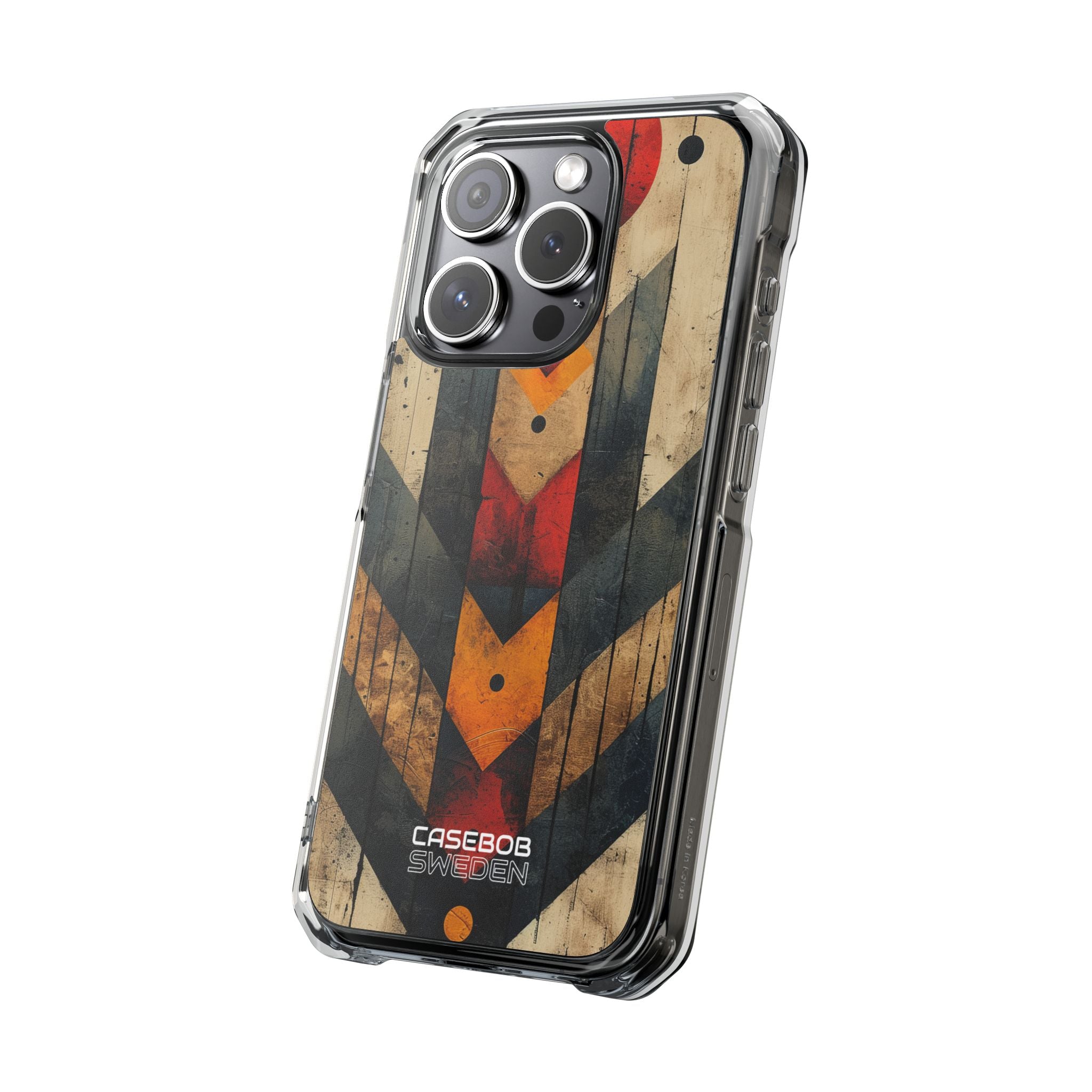Geometric Fire Rise iPhone 15 - Impact Clear+