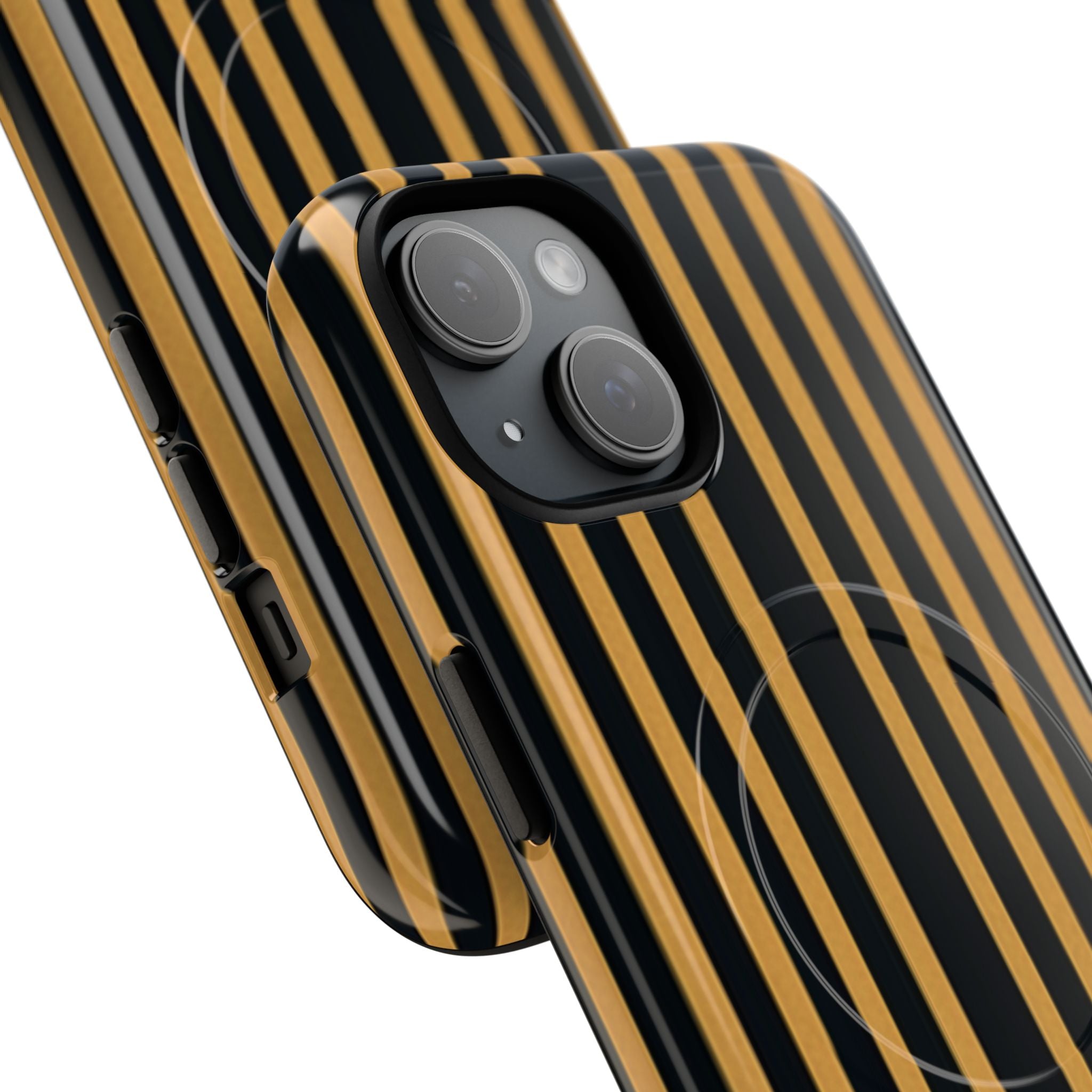 Golden Stripes iPhone 15 Case - Tough+
