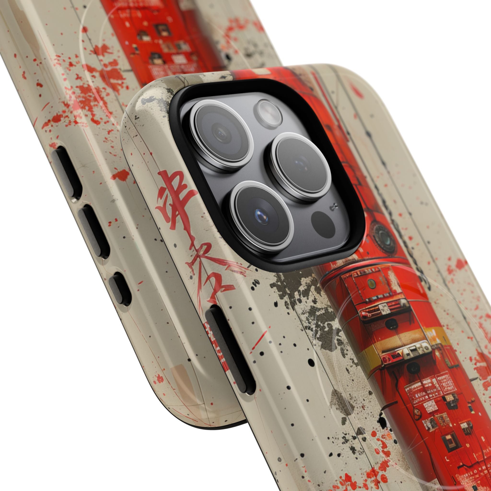 Crimson Rocket Burst iPhone 15 - Tough+