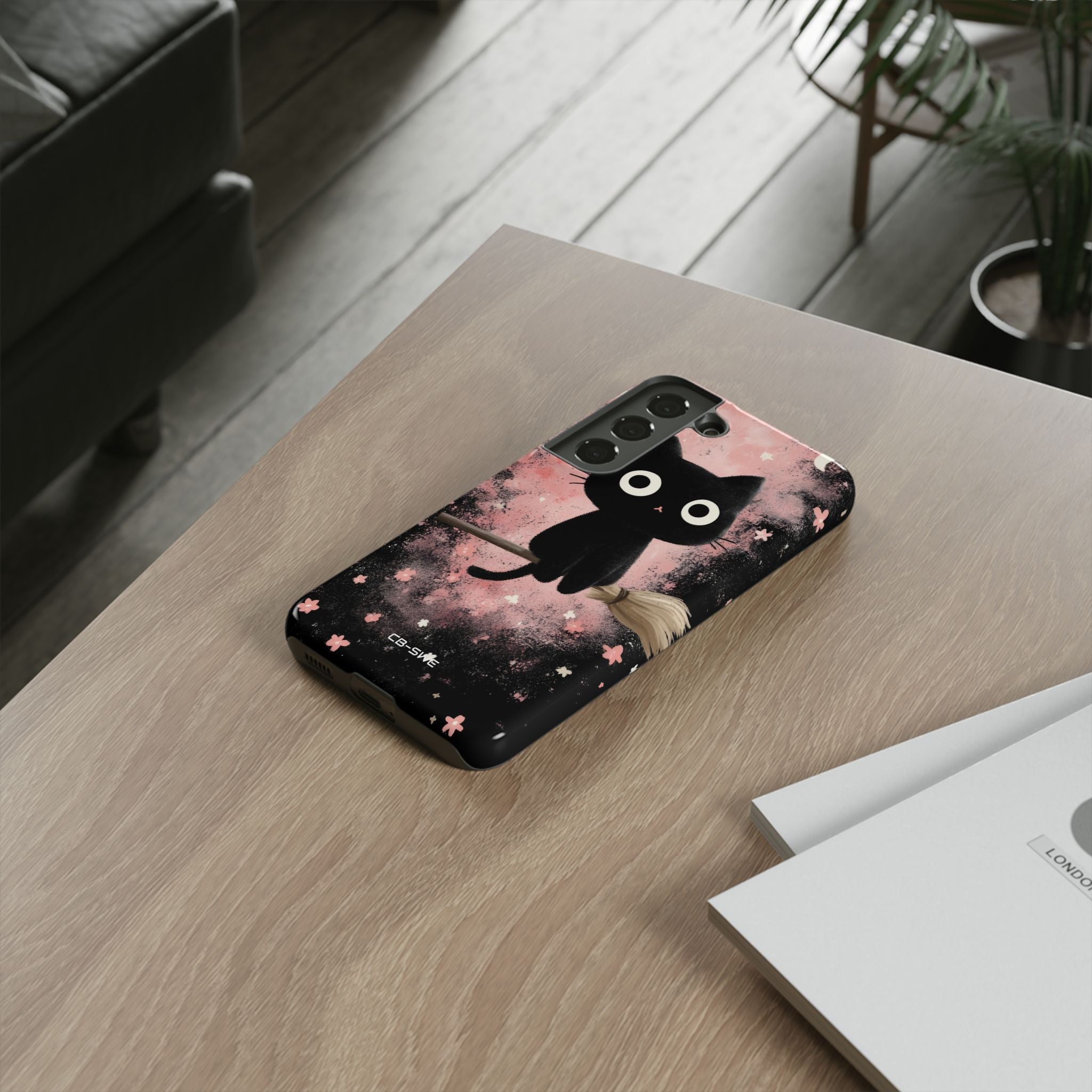 Whimsical Cat Soars - Samsung Case