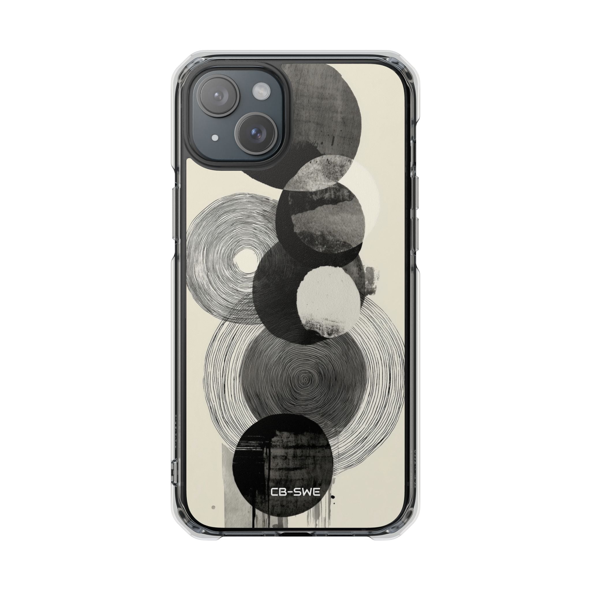 Circles Embrace Lines iPhone Case - Impact