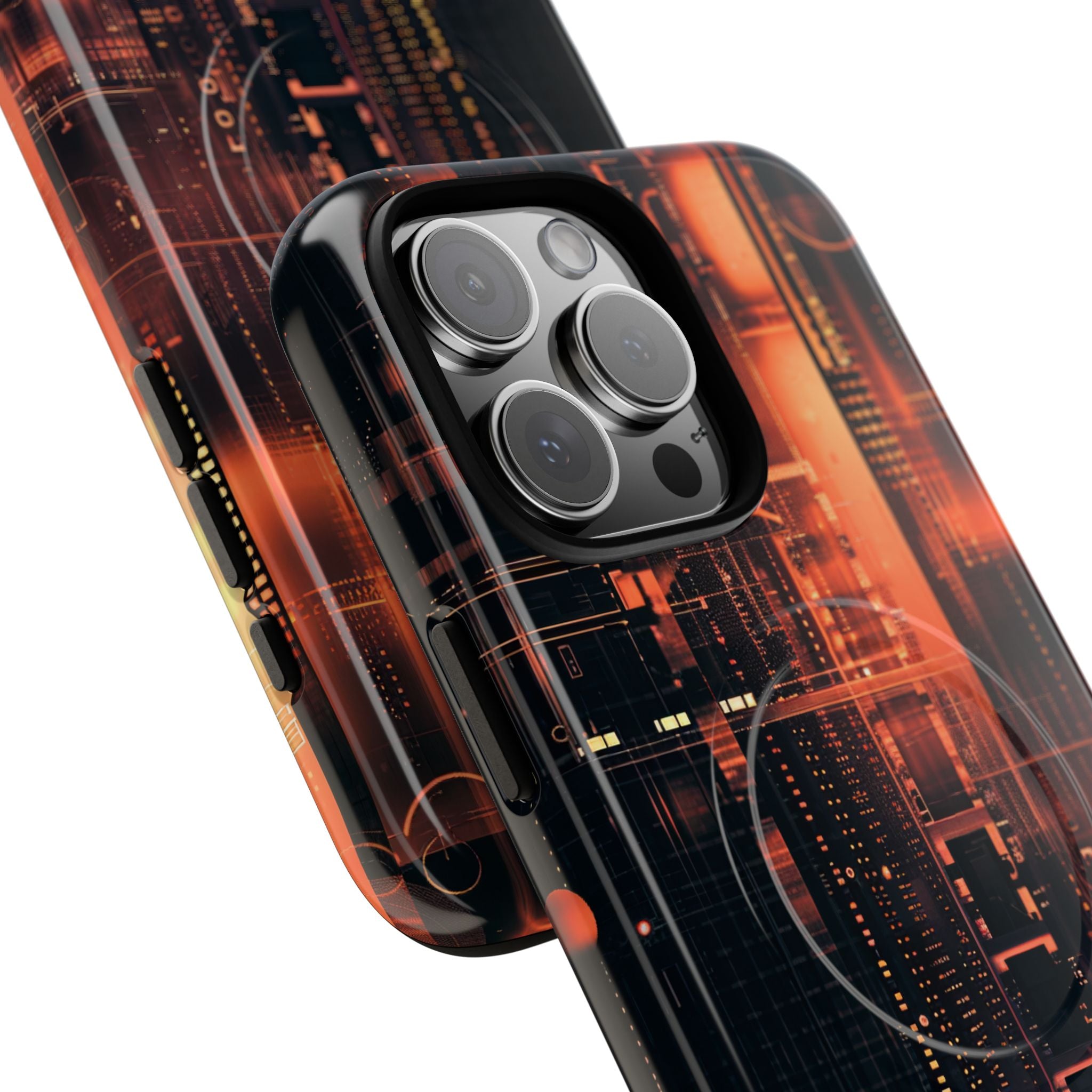 Neon Circuit Dreams iPhone 16 - Tough+