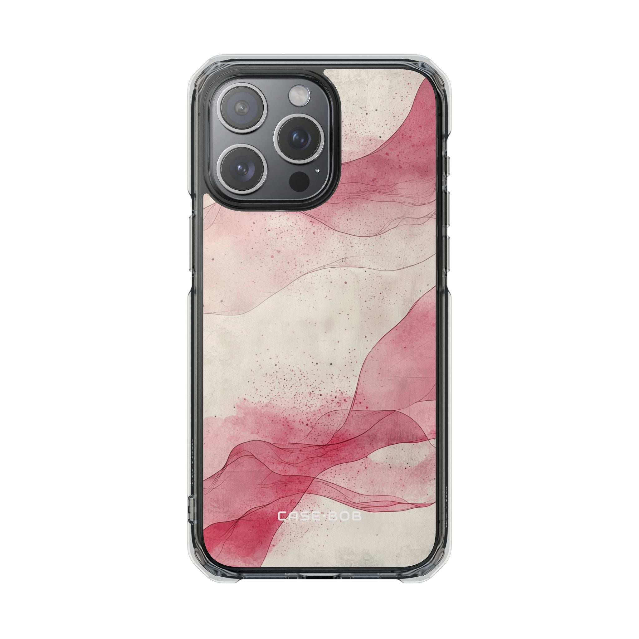Crimson Waves iPhone 15 Pro Max Case - Impact