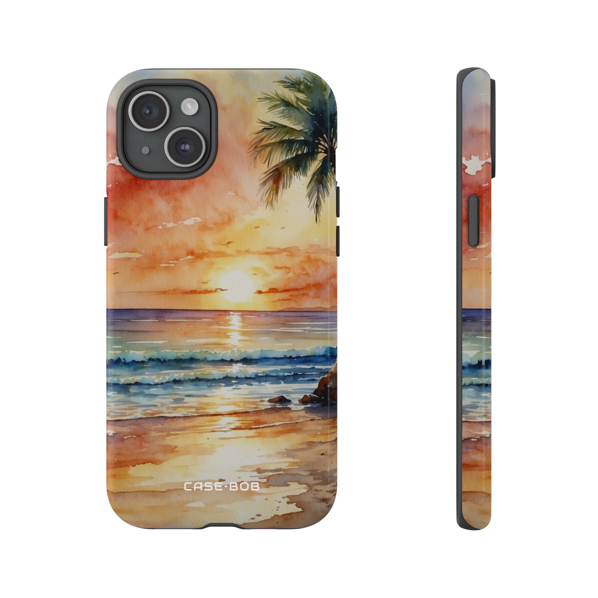 Sunset Palm iPhone 15 Plus Case - Tough