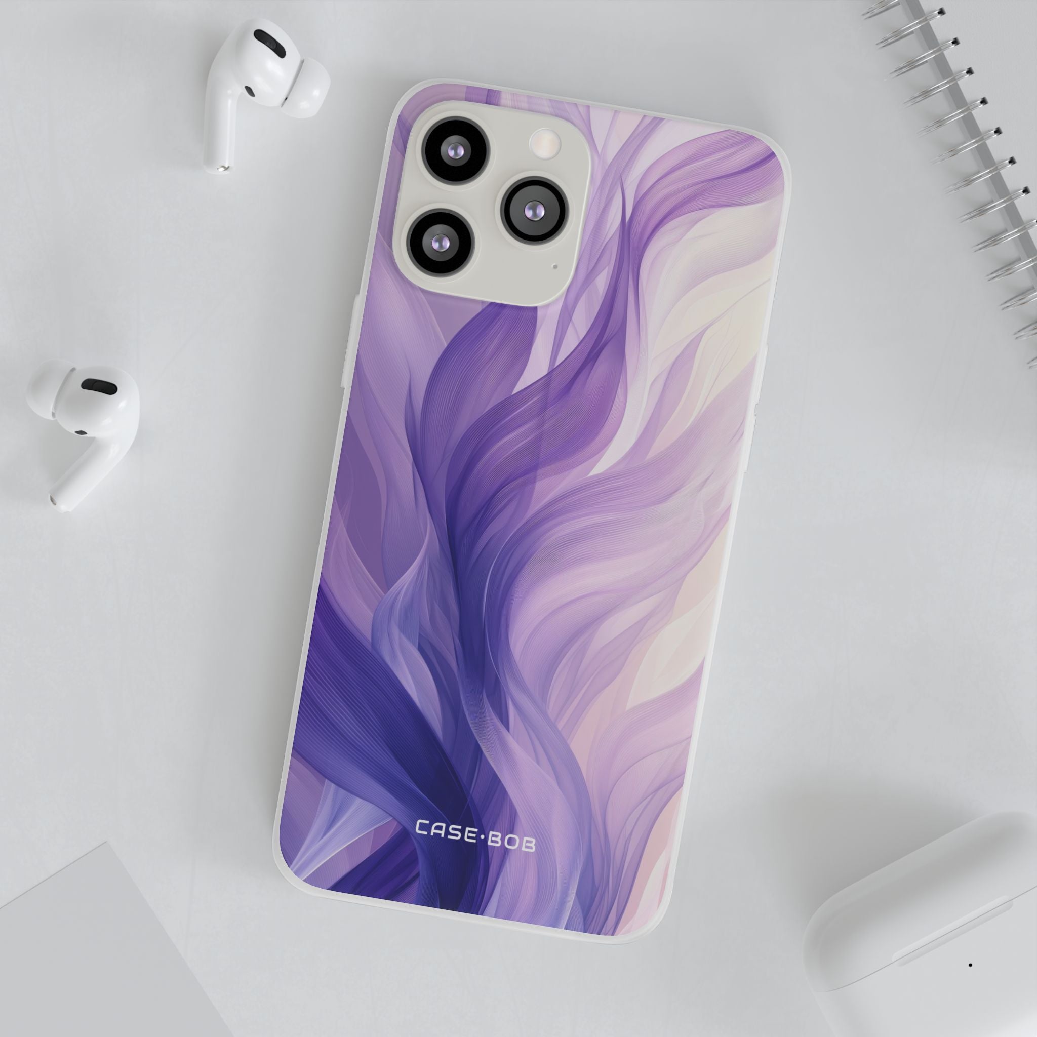 Purple Ribbon Waves iPhone 13 Pro Max - Soft