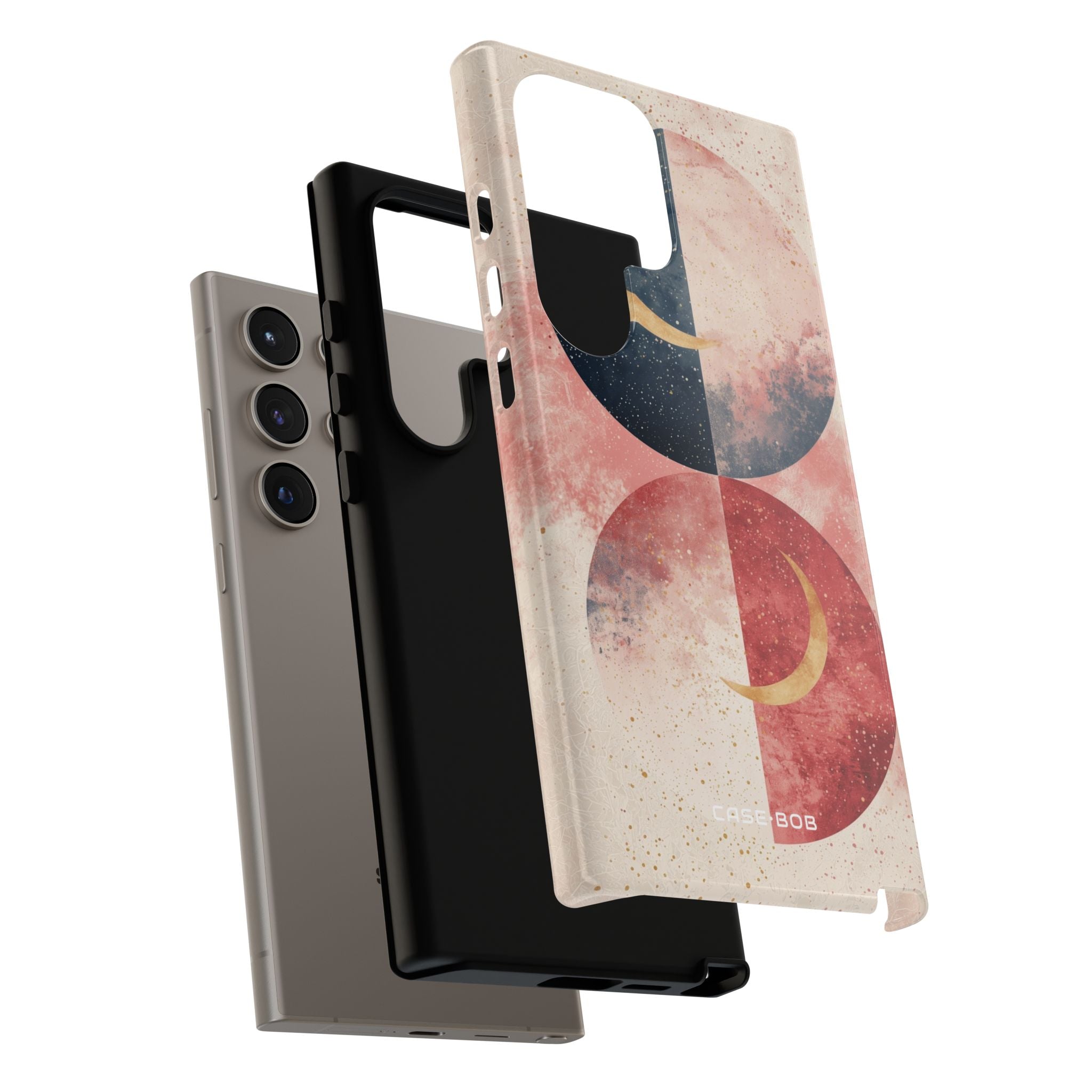 Golden Crescent Circles Samsung S24 Ultra Case - Tough