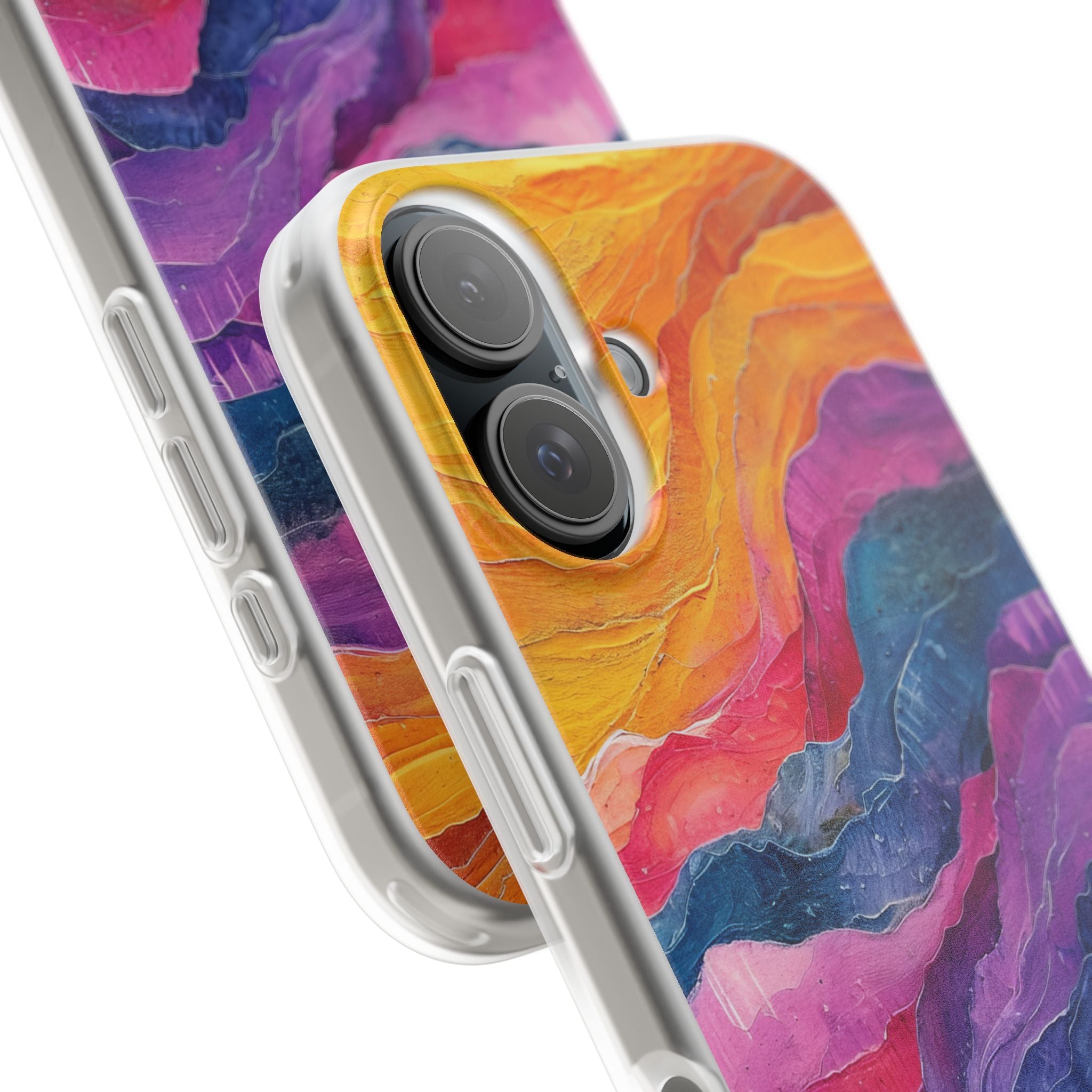 Vibrant Flow iPhone 16 Case - Soft