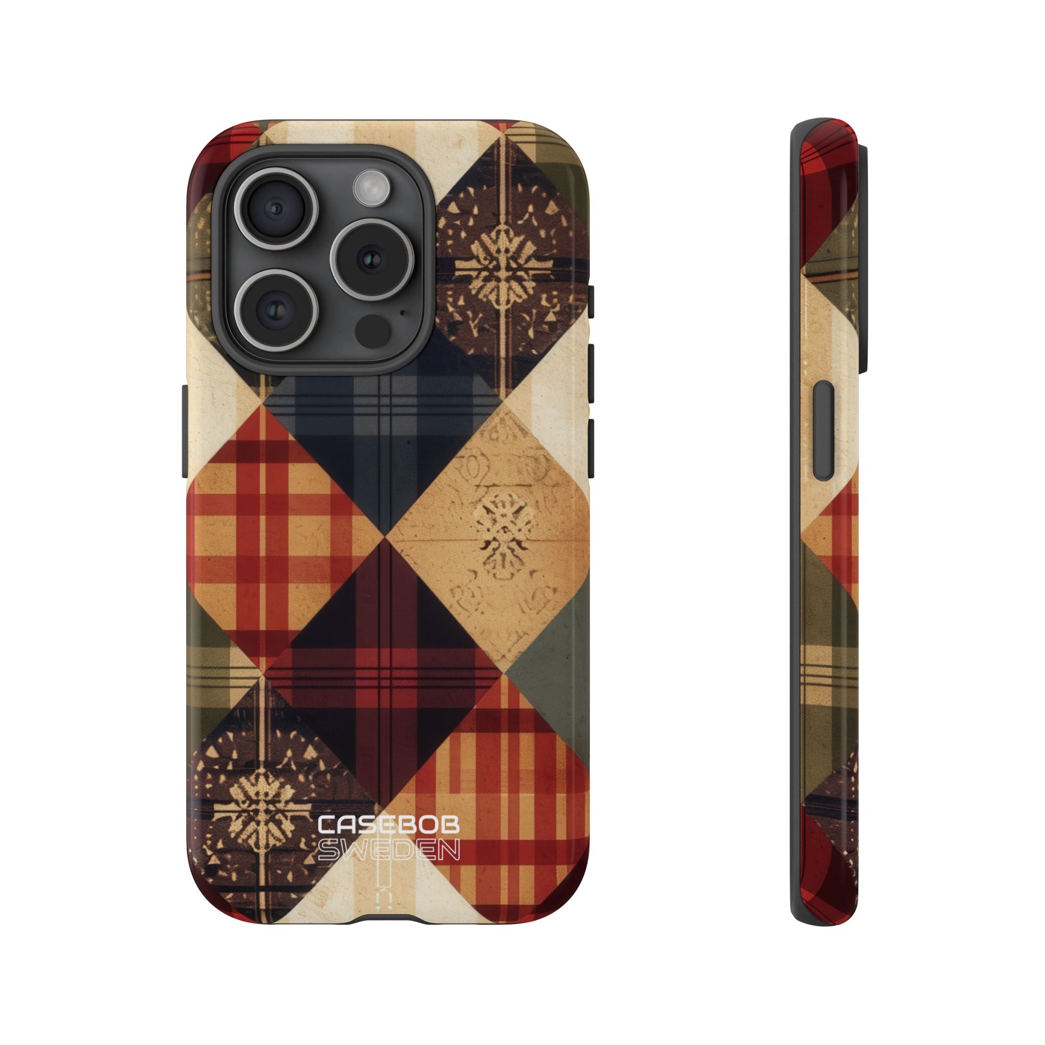 Rustik Quilt Charm iPhone 15 - Tough