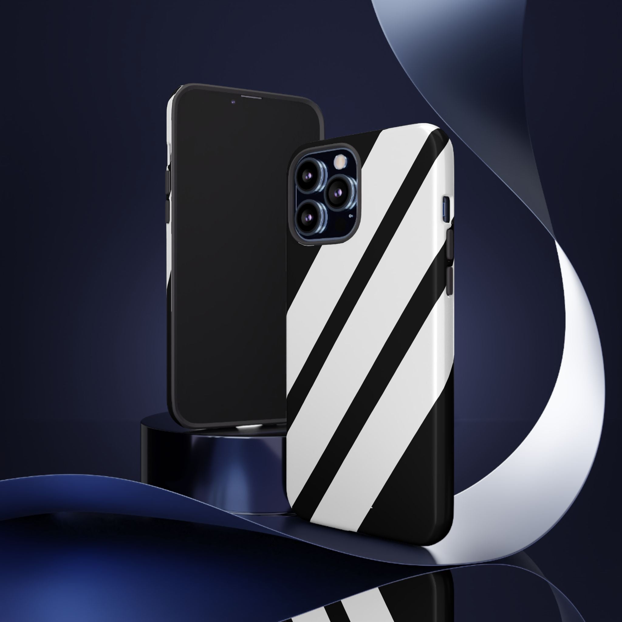 Monochrome Diagonal Symmetry - iPhone Case
