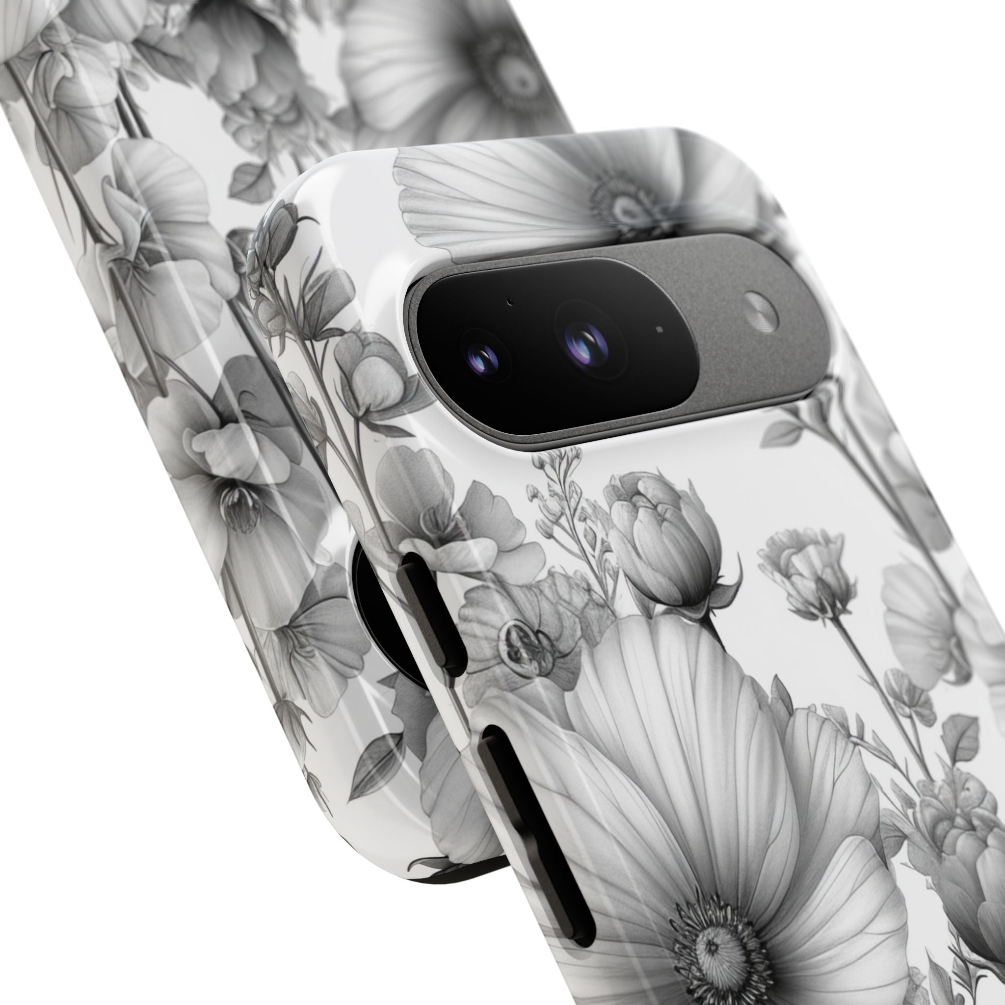 Vintage Floral Etching Google Pixel 9 - Tough
