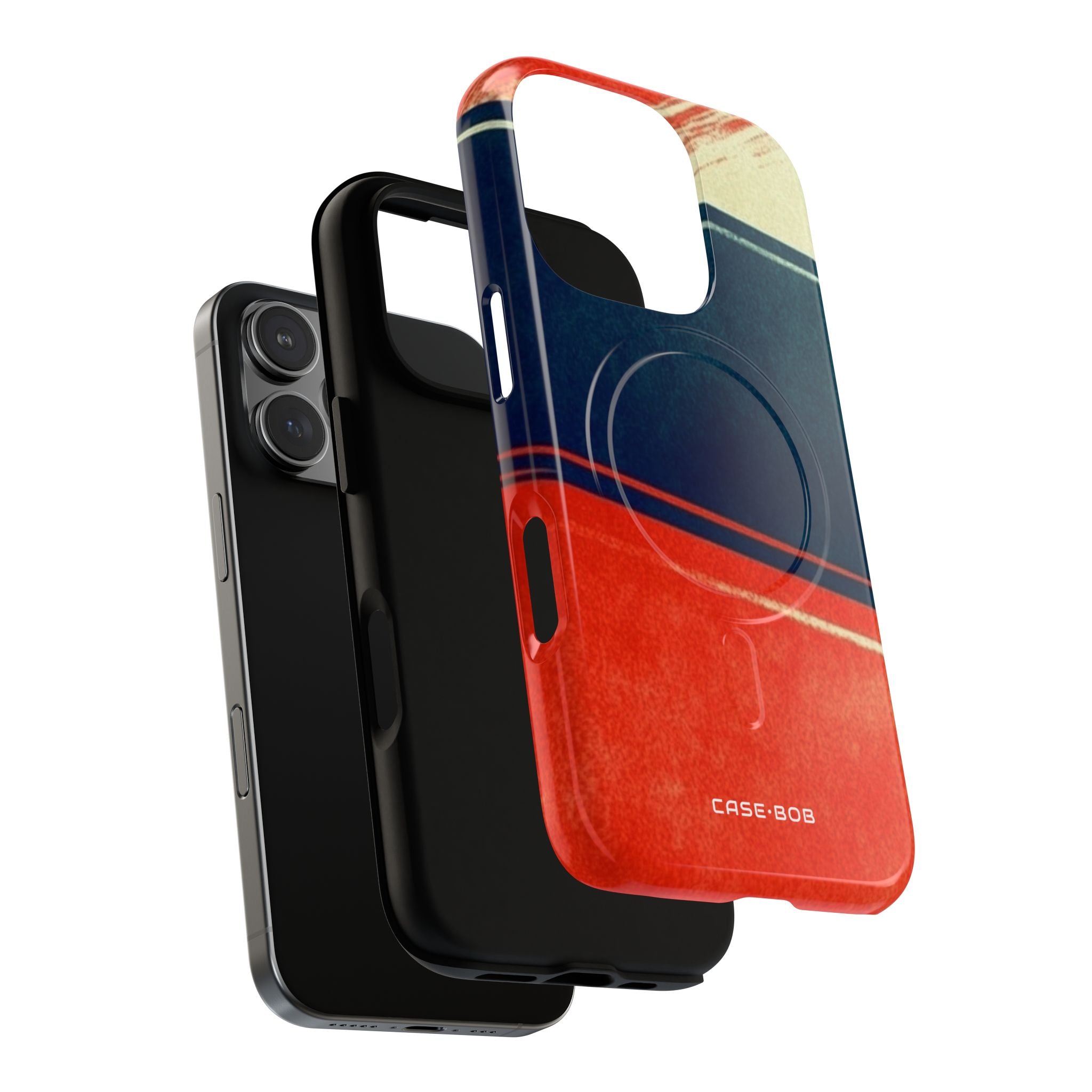 Blue Diagonal Motion iPhone 16 Pro Case - Tough+