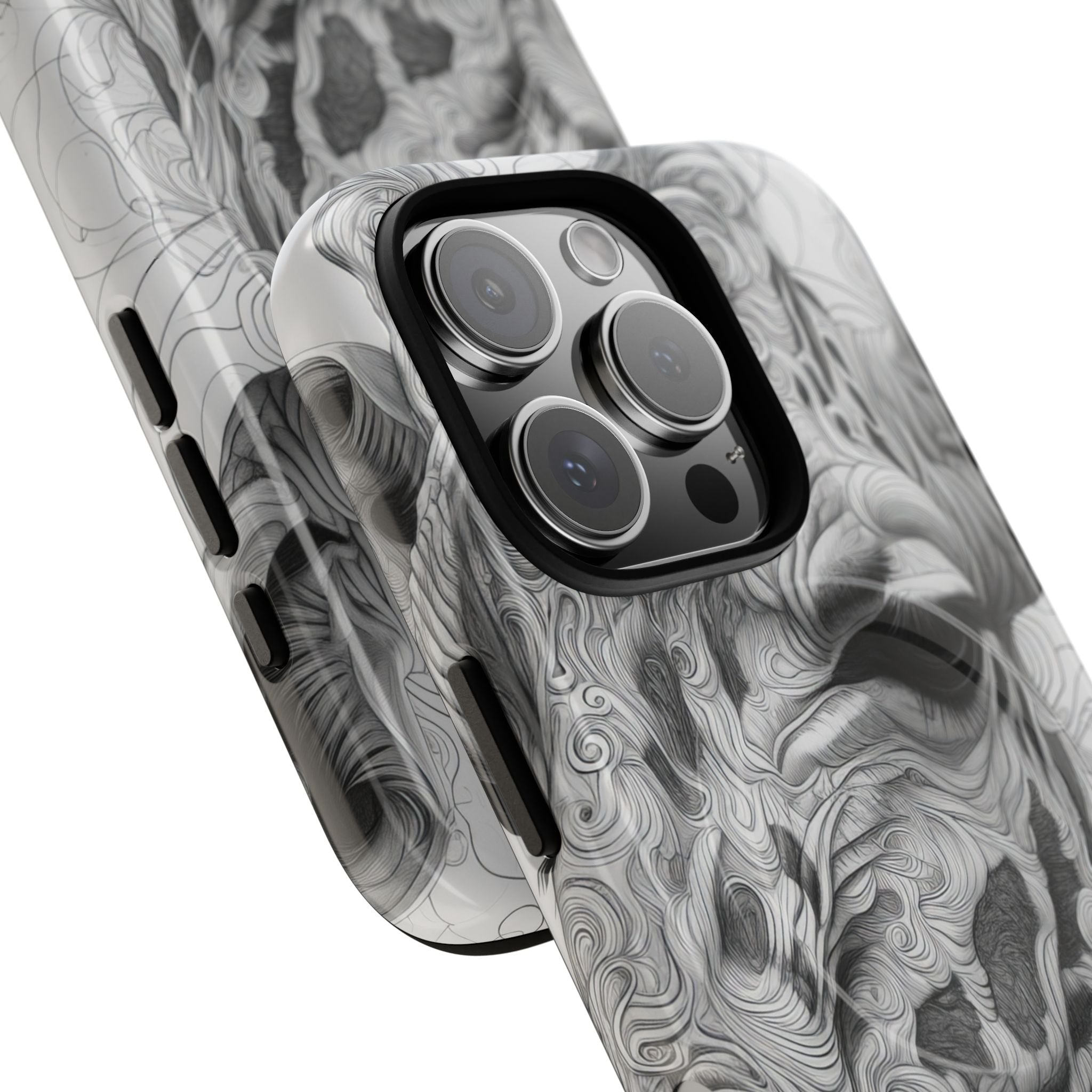 Swirling Giraffe Art iPhone 16 - Tough+