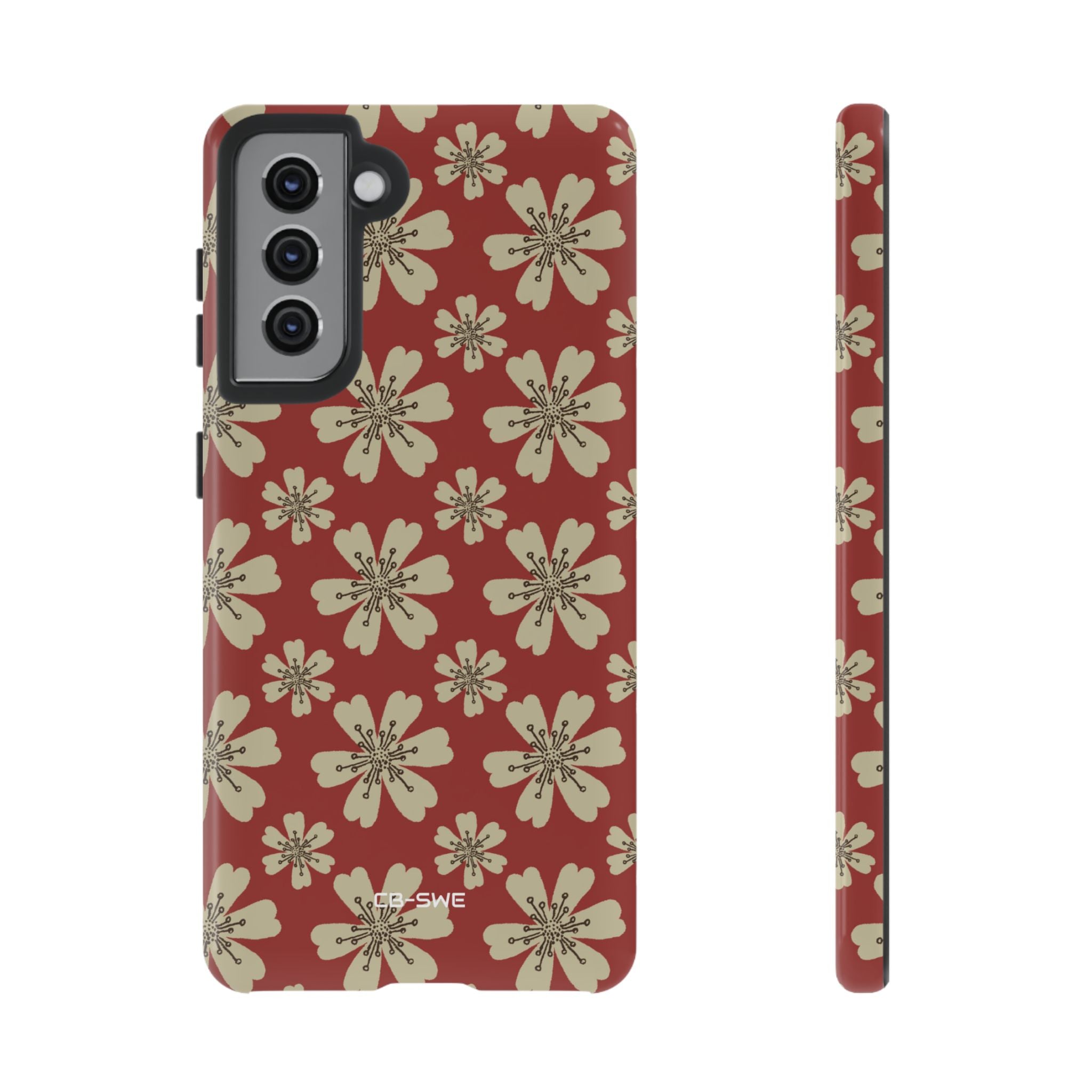 Retro Red Florals - Samsung Case