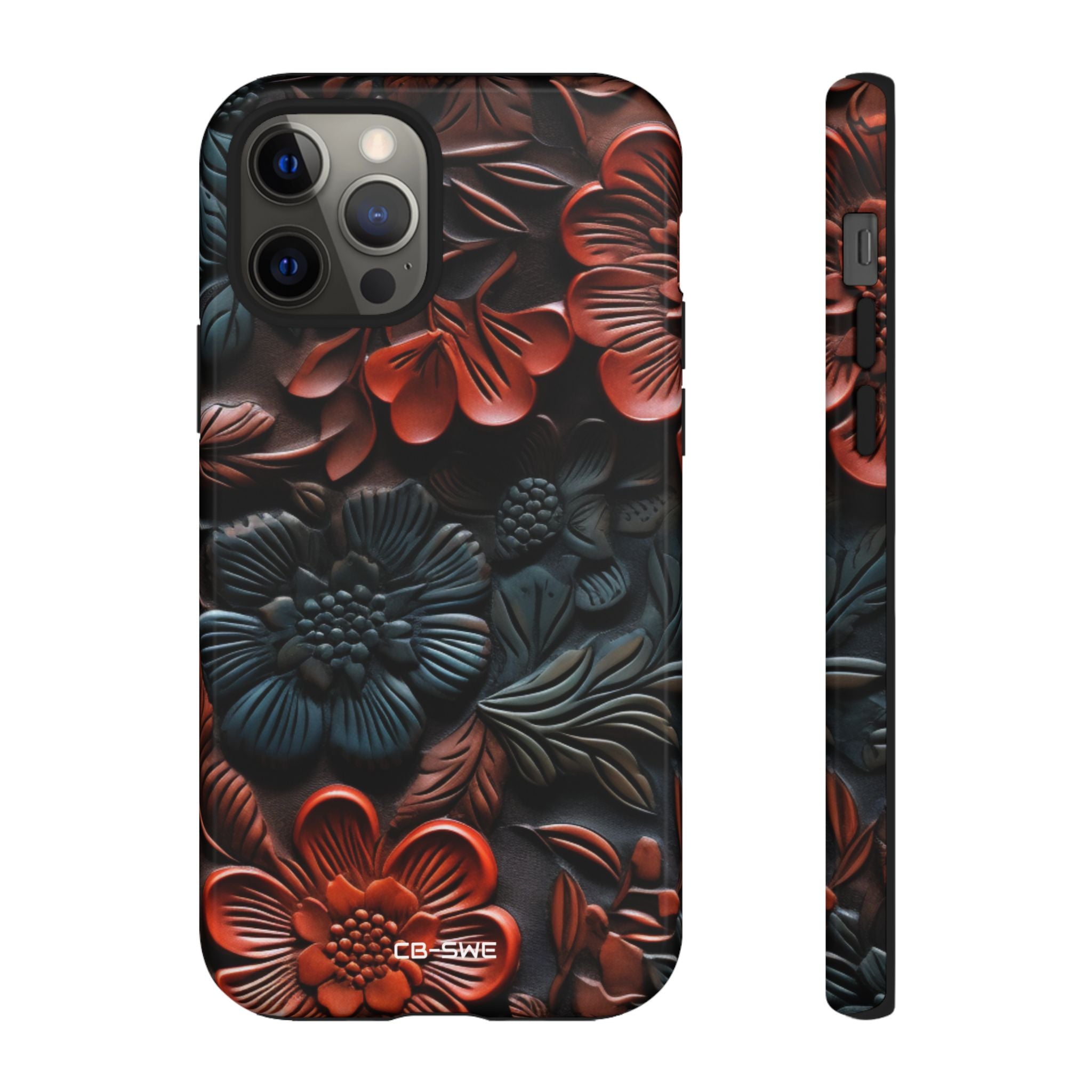 Sculpted Floral Elegance - iPhone Case
