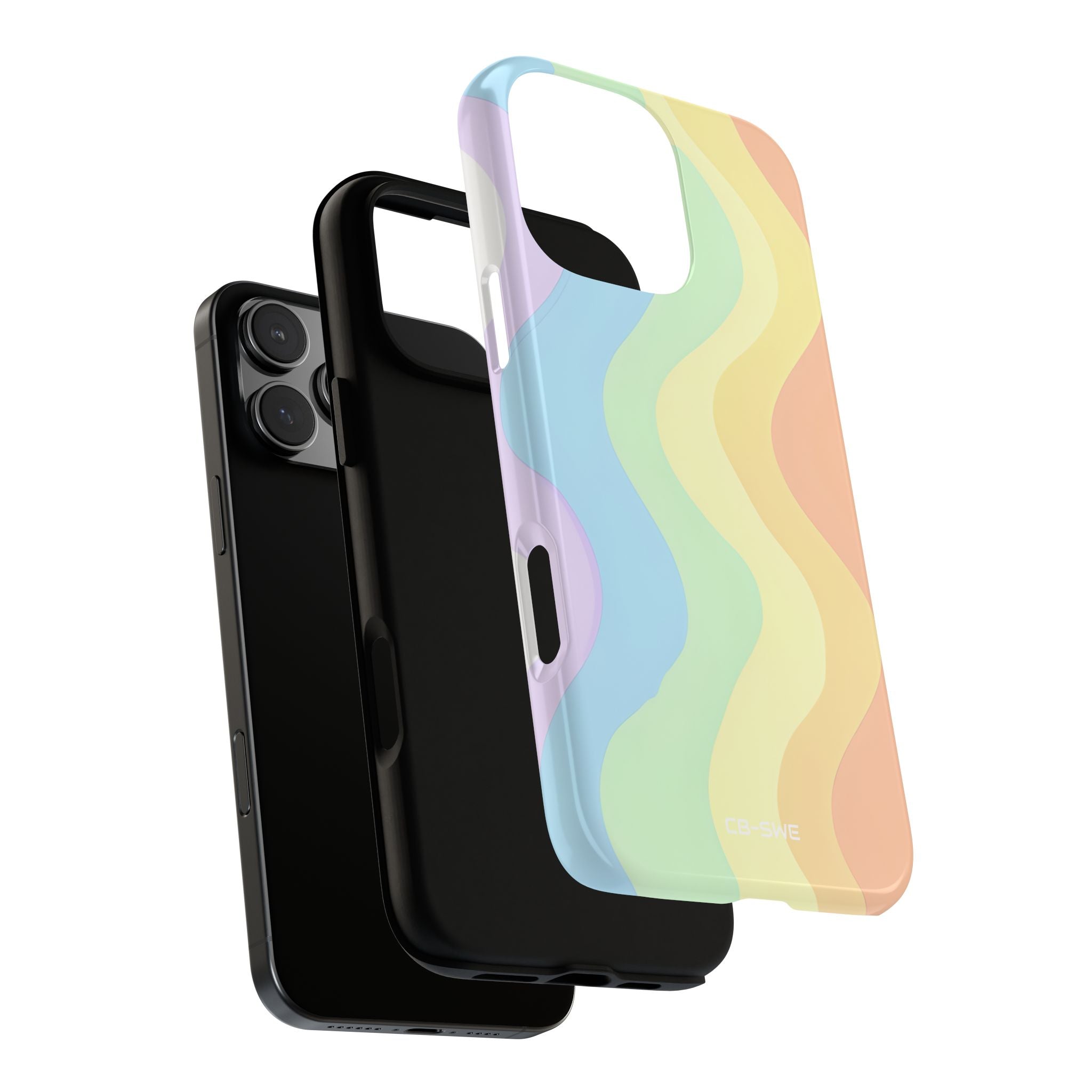 Pastel Waves Flow - iPhone Case