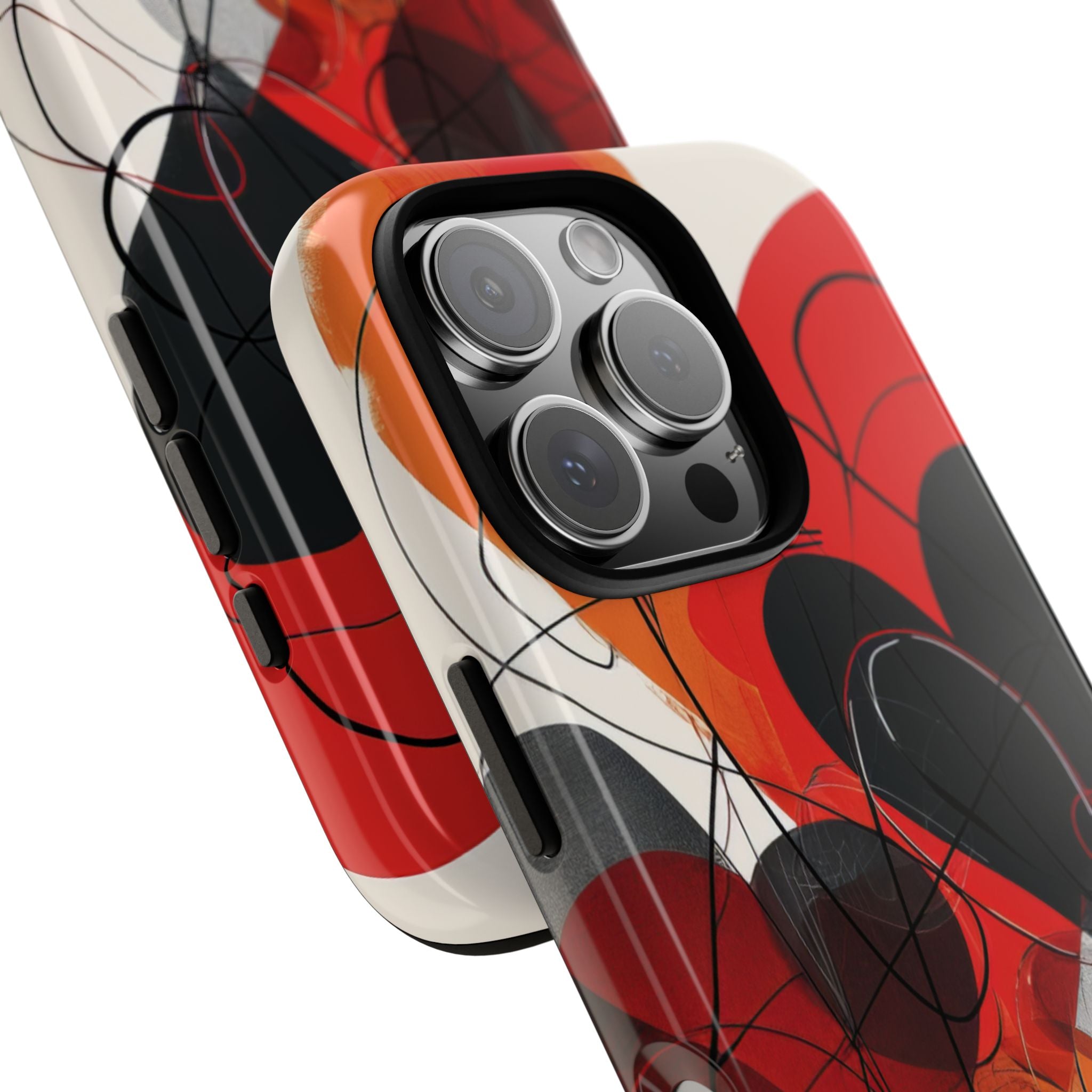 Crimson Motion Flow iPhone 16 - Tough