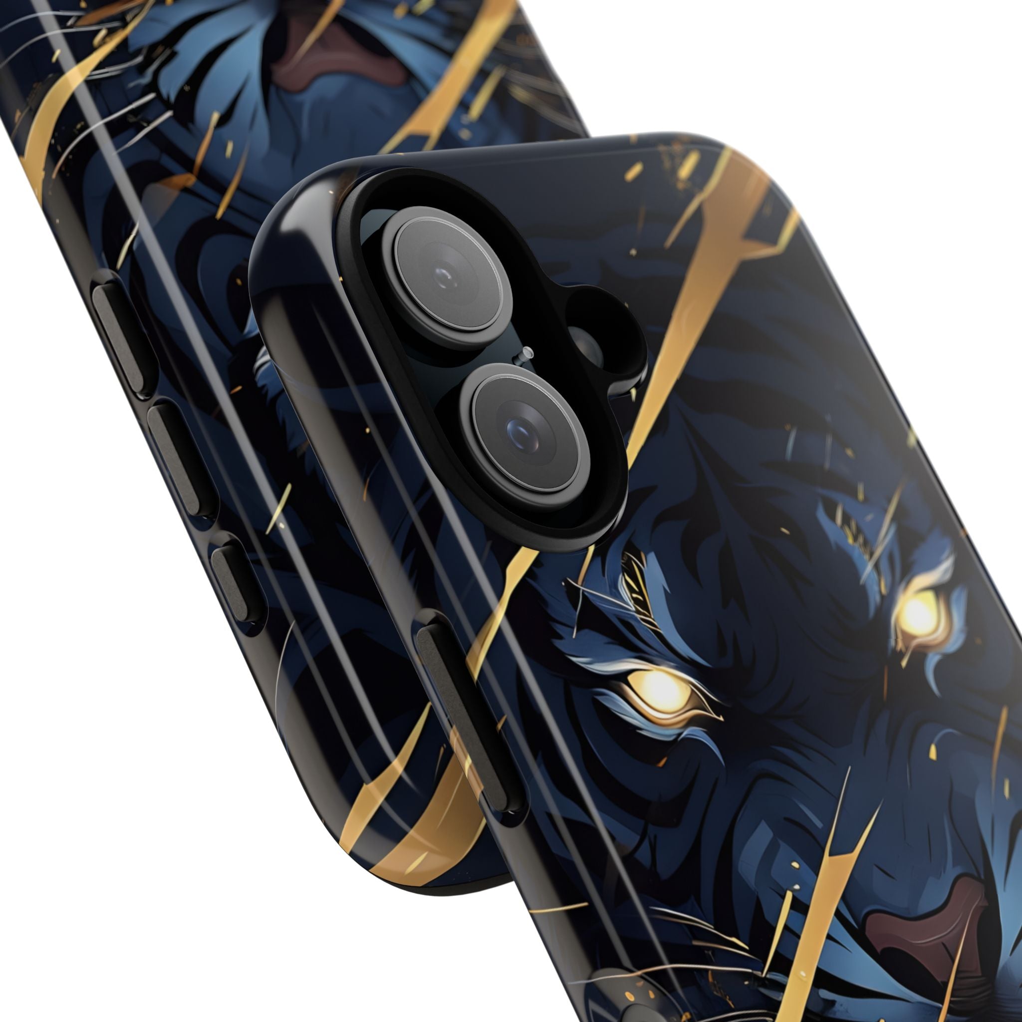 Tiger's Glowing Gaze - iPhone Case
