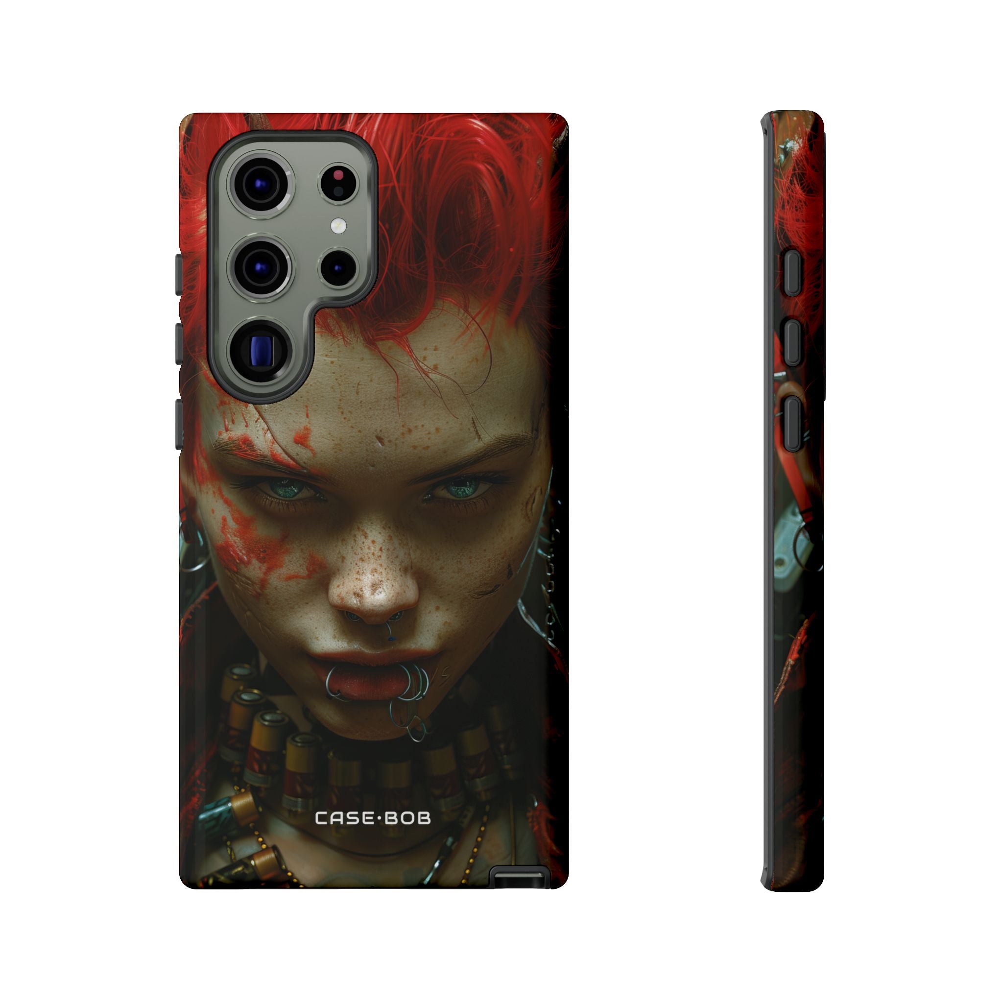 Red Spike Gaze Samsung S23 Ultra Case - Tough