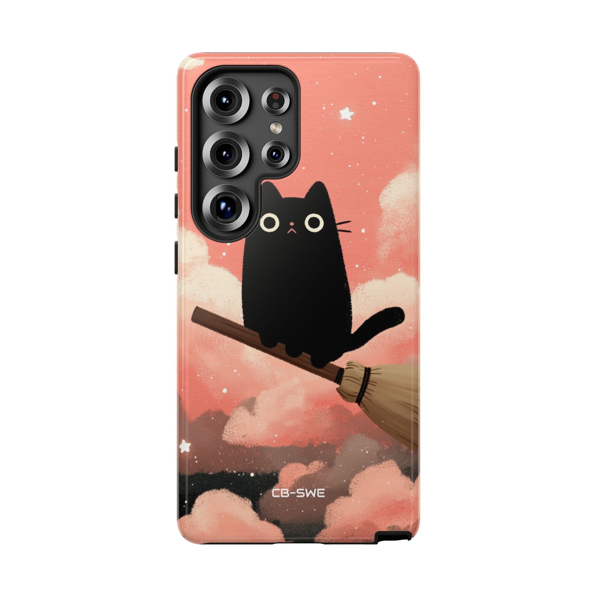 Cat Rides Broom - Samsung Case