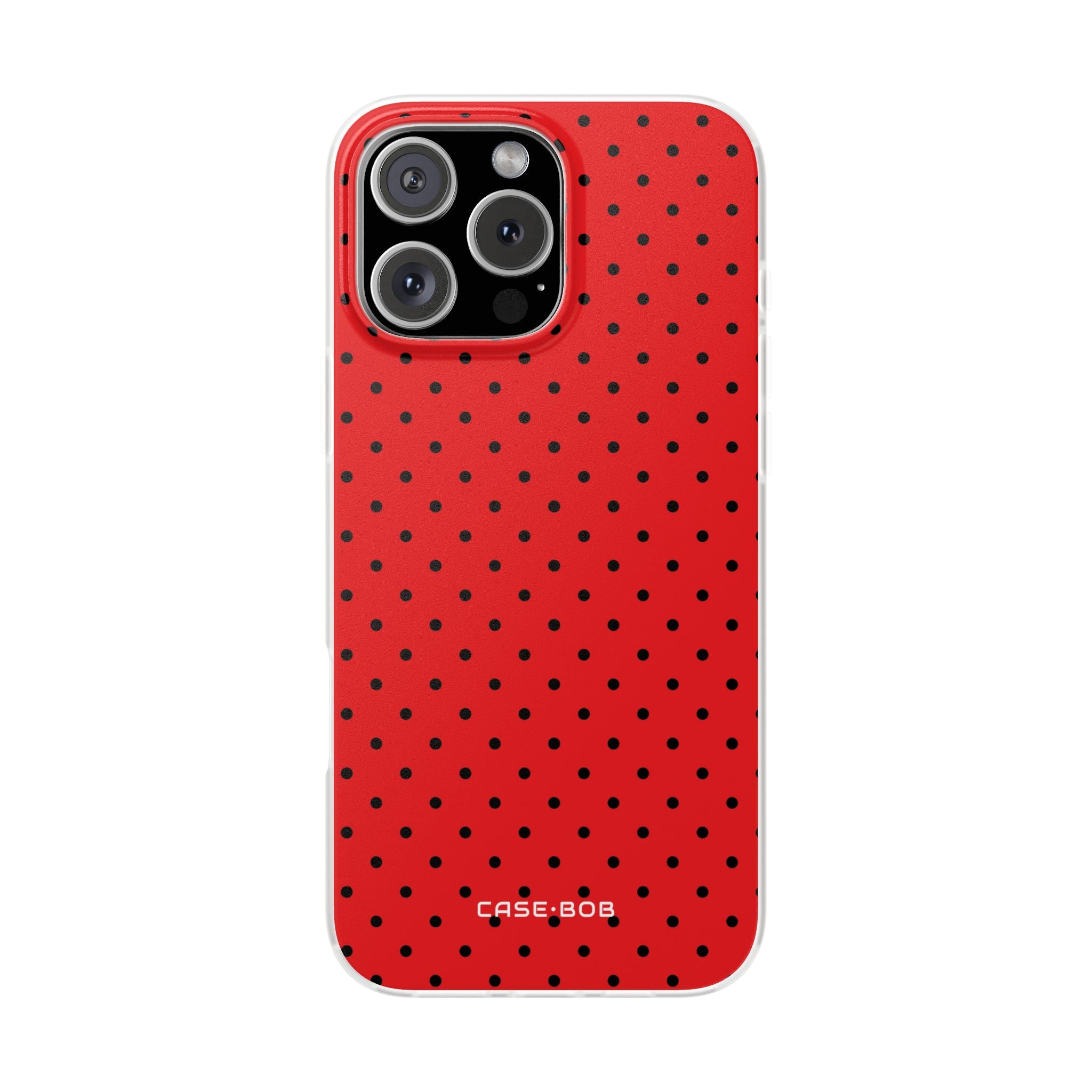 Crimson Dot Matrix iPhone 16 Pro Max Case - Soft