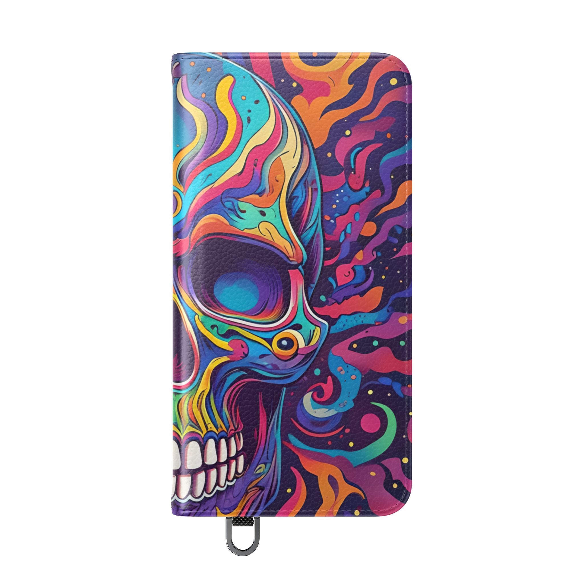 Psychedelic Skull - Samsung S25 Case - Lompakkokotelo