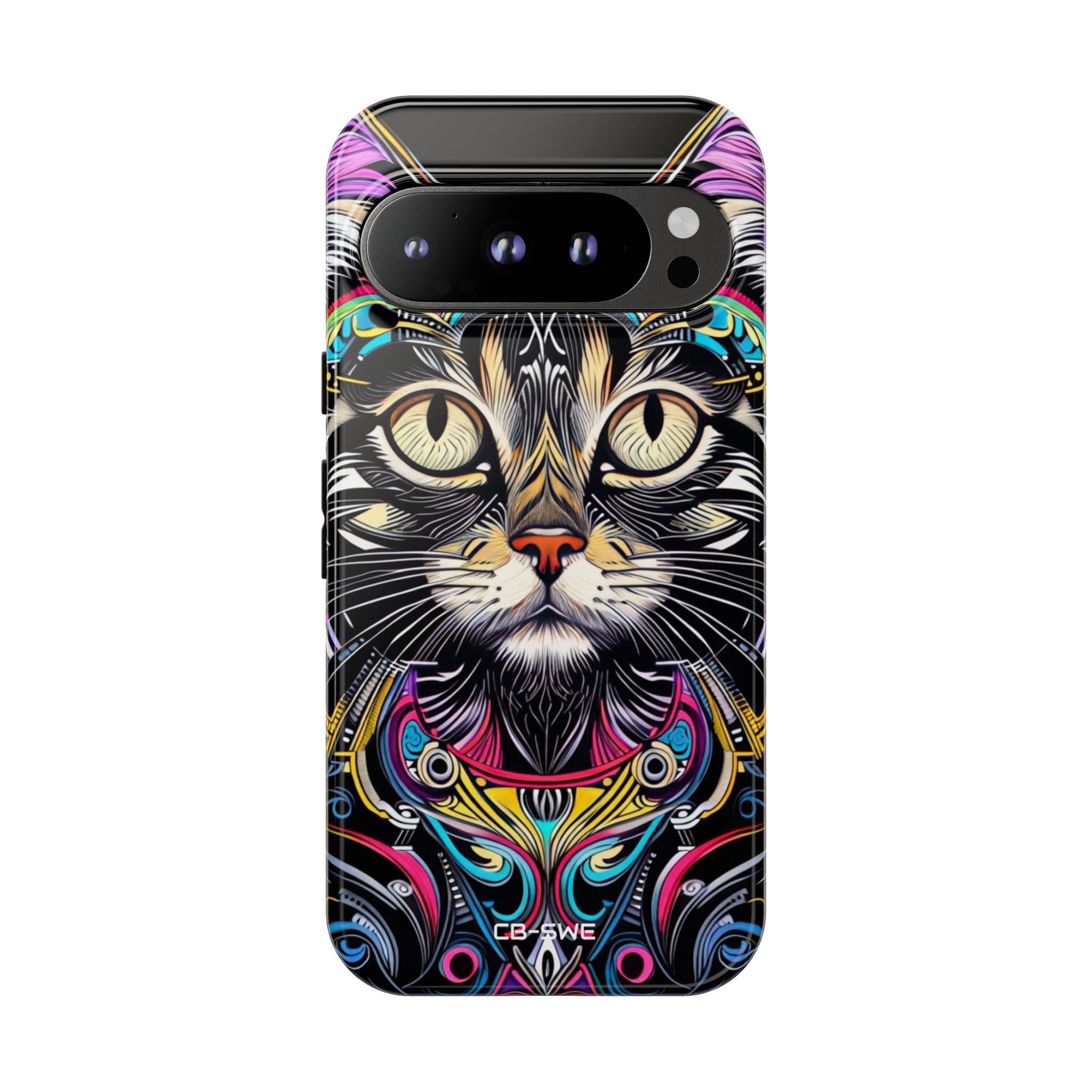 Psychedelic Cat Mirage - Google Pixel Case