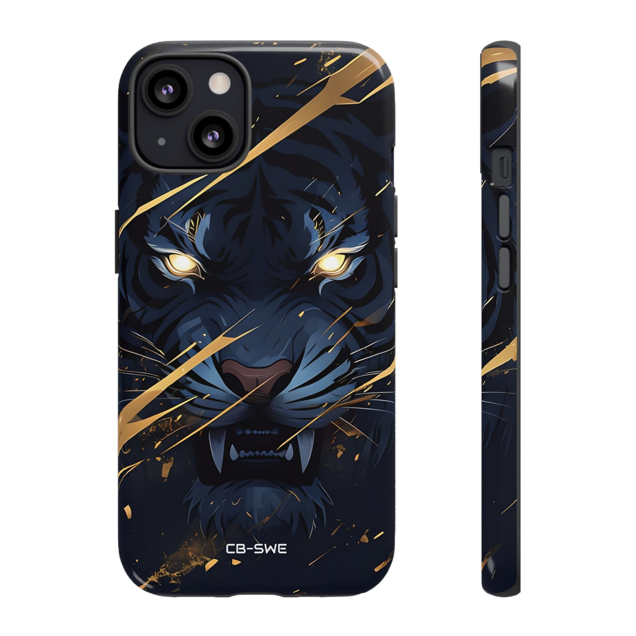 Tiger's Glowing Gaze - iPhone Case