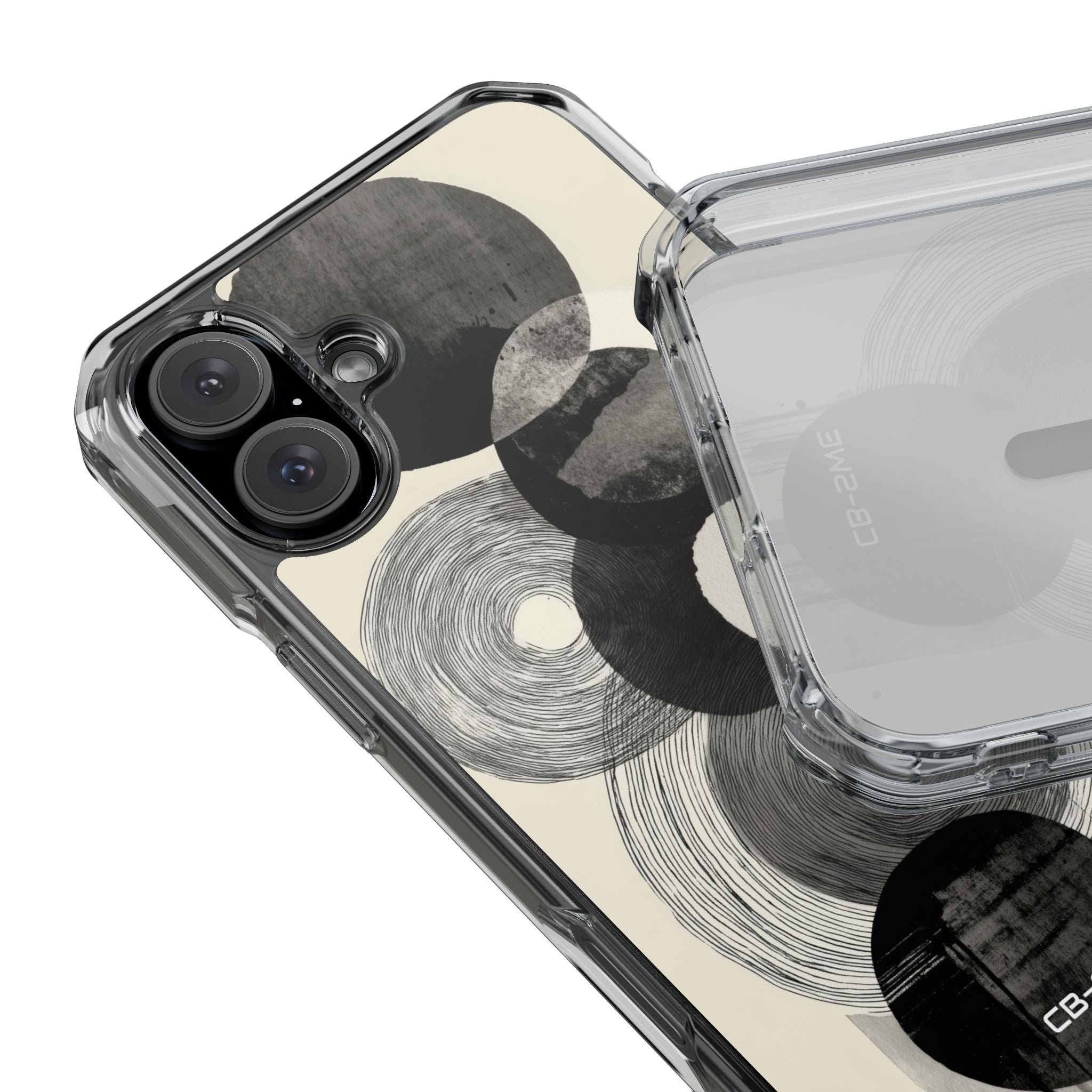Circles Embrace Lines iPhone Case - Impact