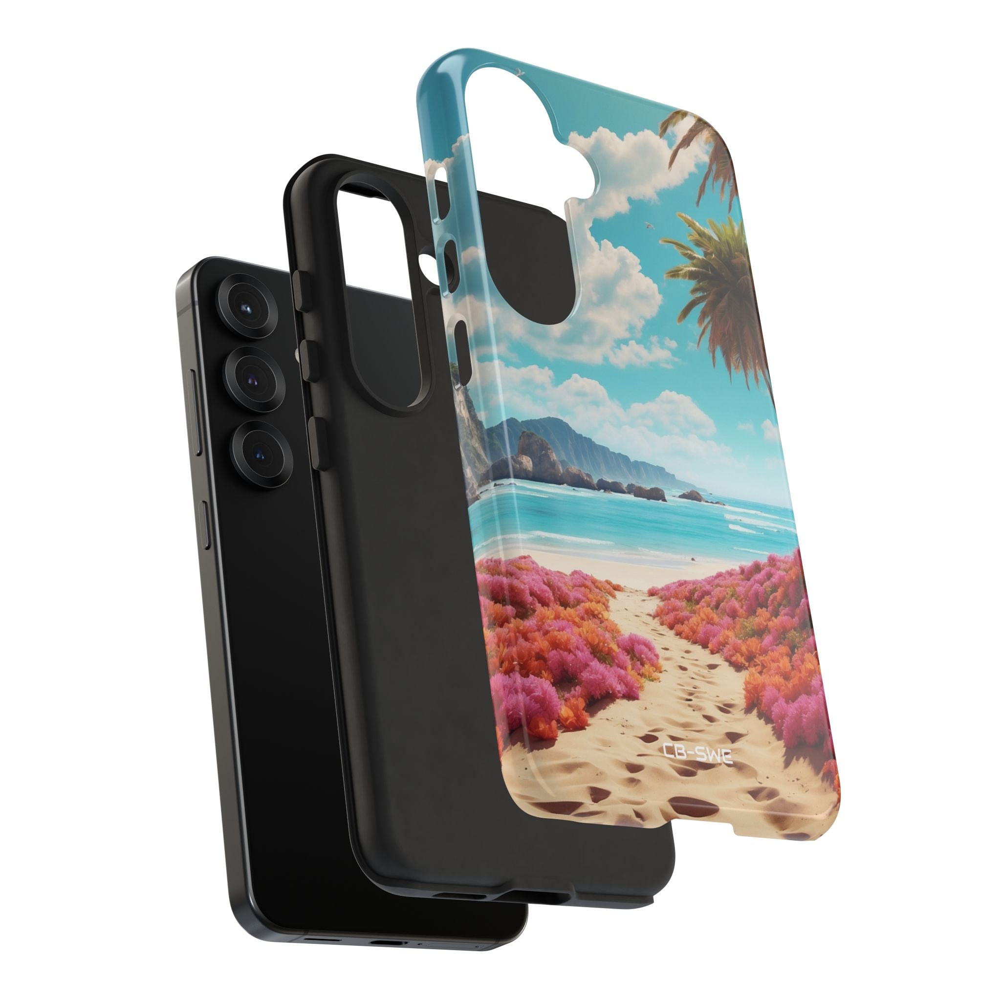 Tropical Flowers Frame - Samsung Case