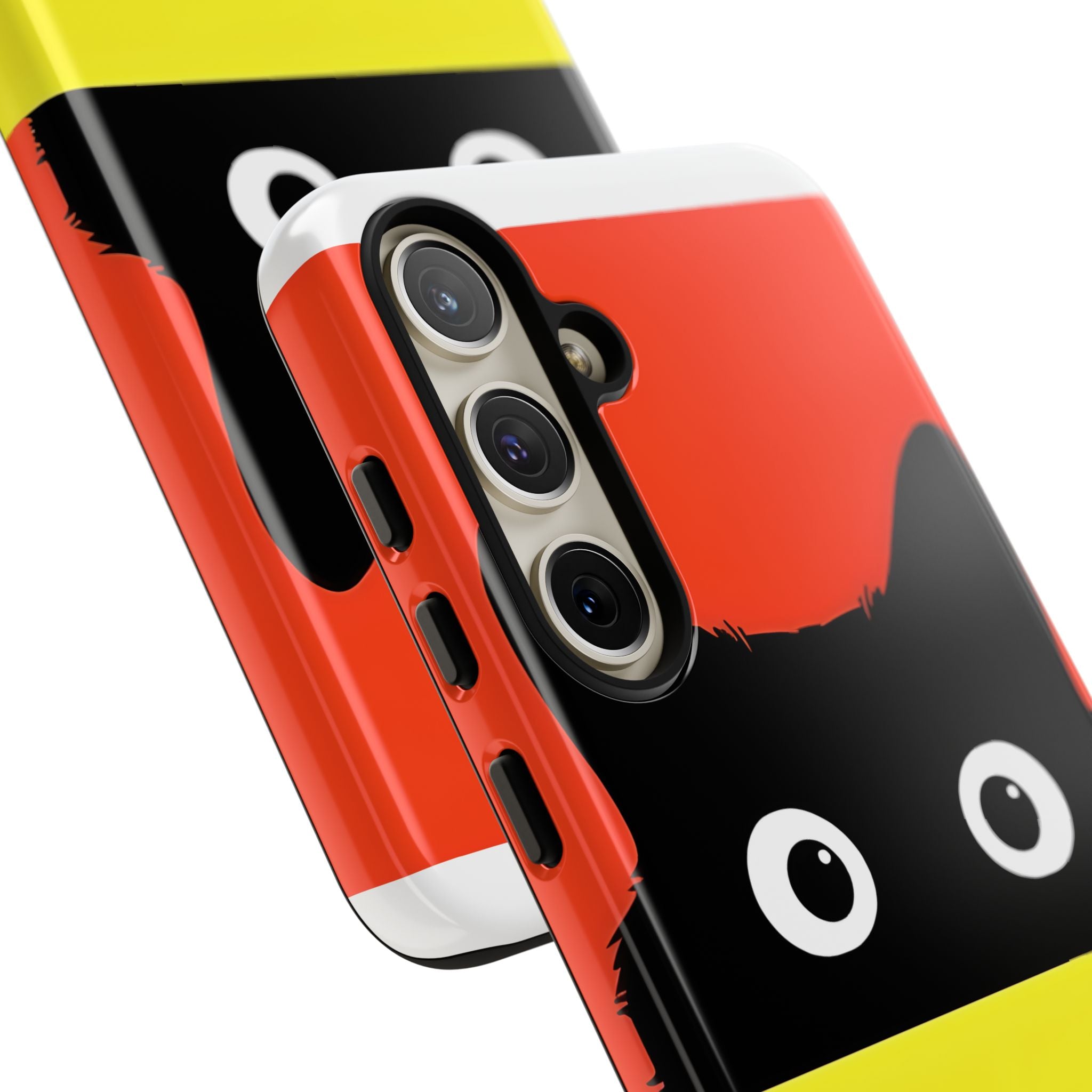 Peekaboo Cat Crimson Samsung S24 Plus Case - Tough