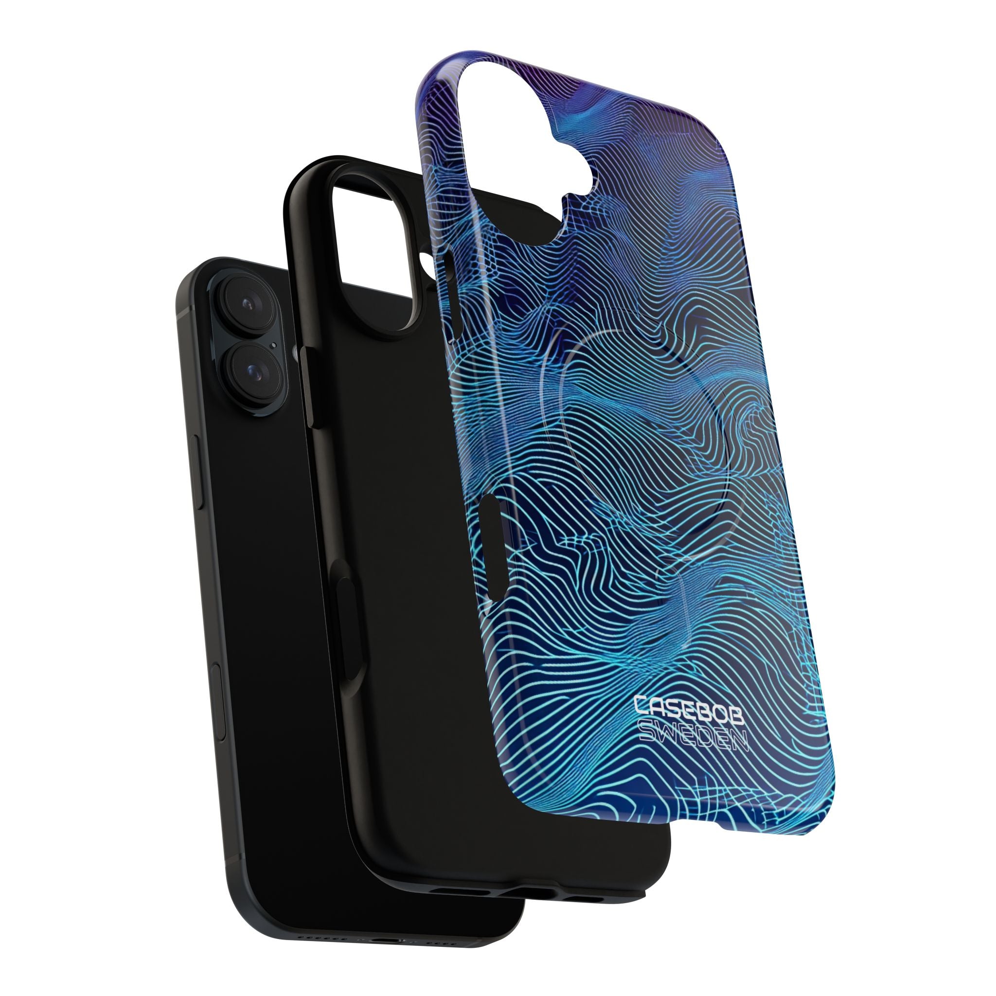 Neon Waves Flow iPhone 16 - Tough+
